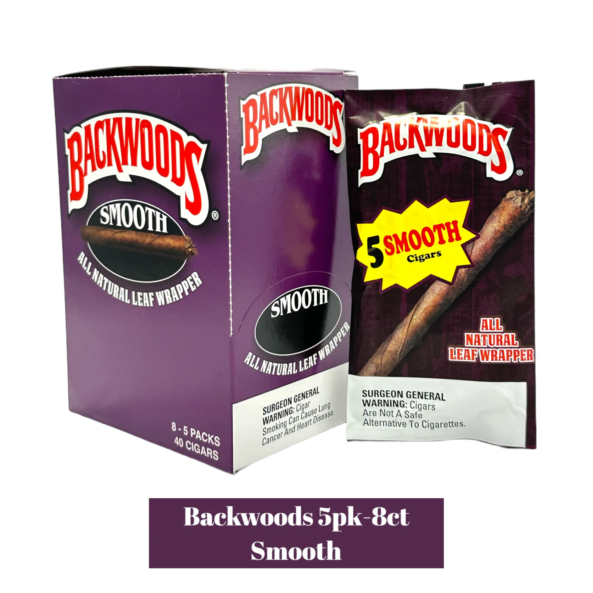 Backwoods Cigars 5pack Display- 8ct - Image 14