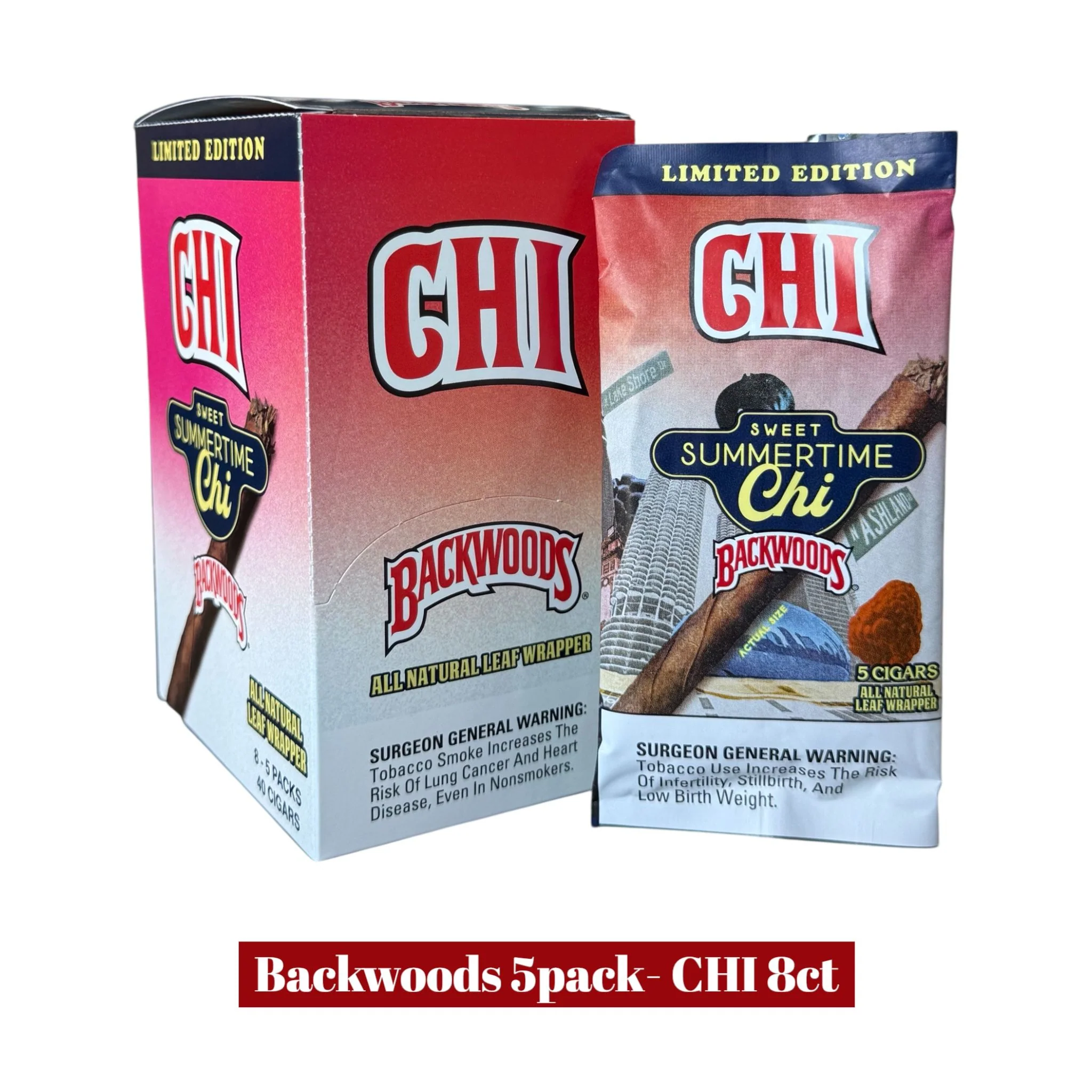 Backwoods Cigars 5pack Display- 8ct - Image 27