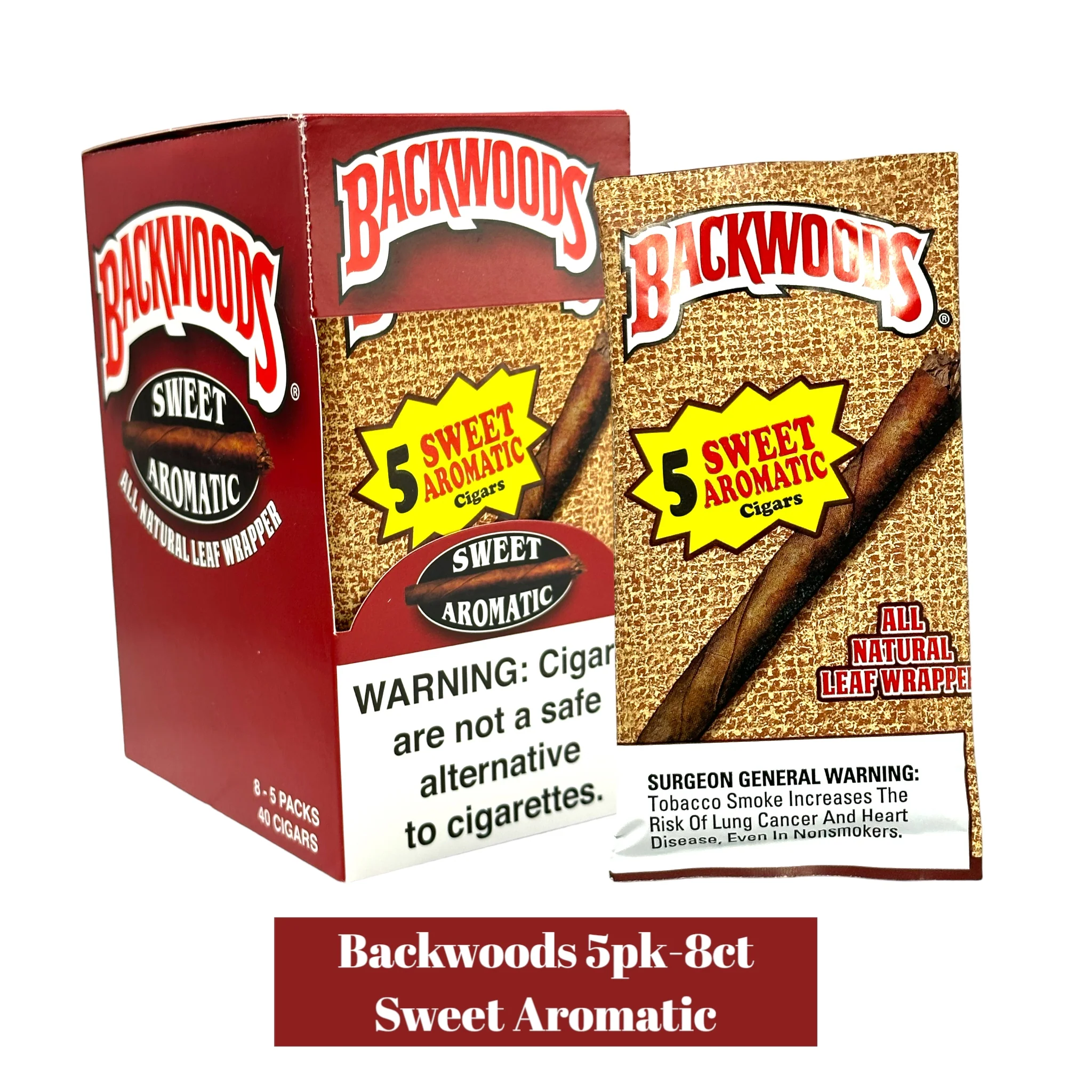 Backwoods Cigars 5pack Display- 8ct - Image 4