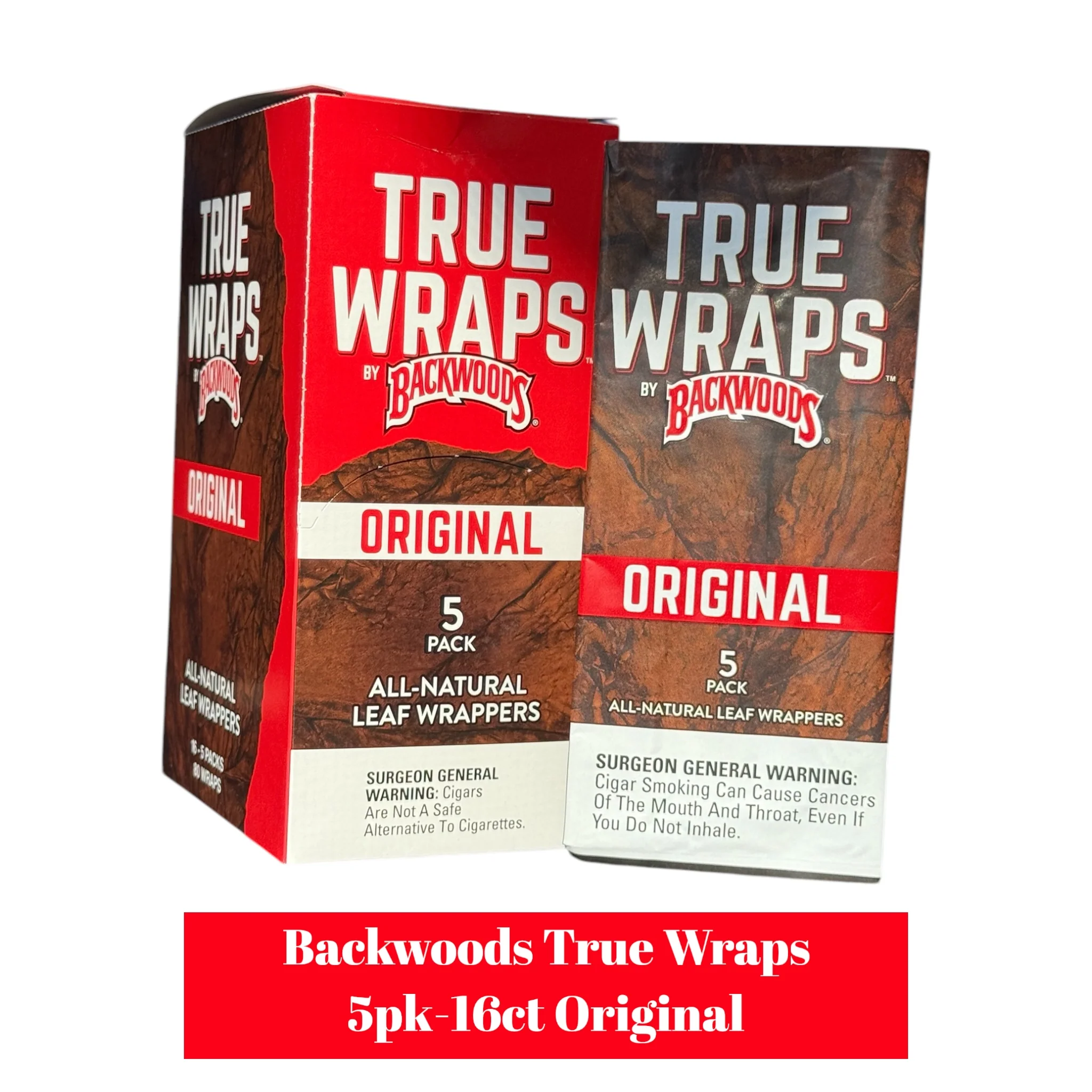 Backwoods True Wraps 5pk -16ct - Image 3