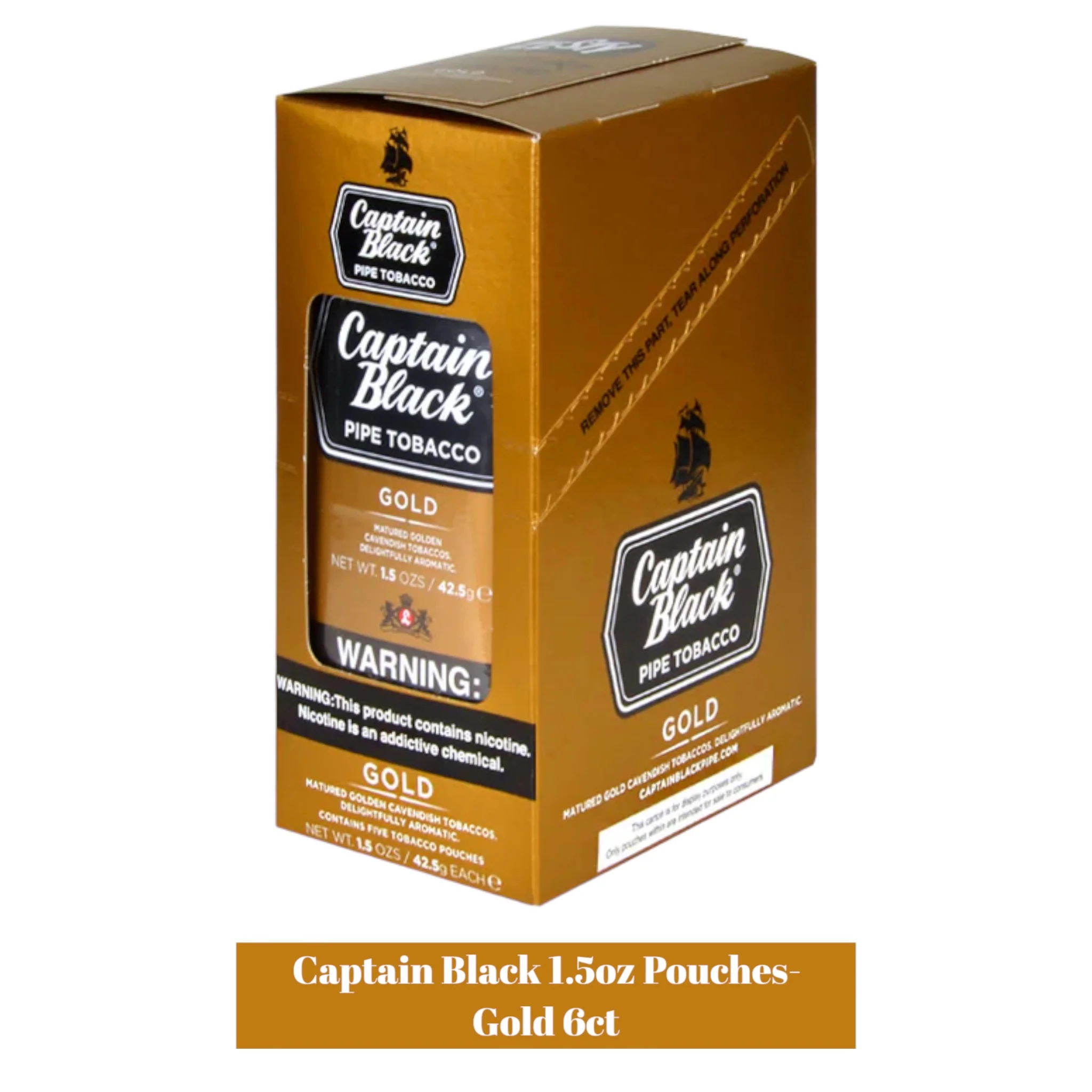 Captain Black Loose Tobacco 1.50z Pouch-6ct - Image 4