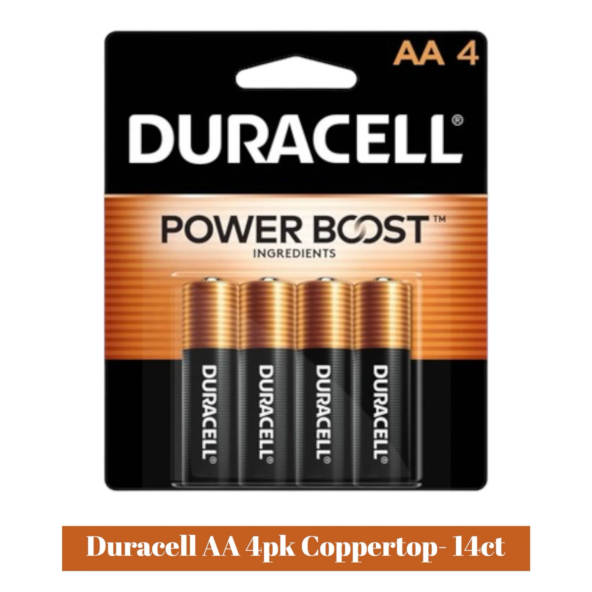 Duracell AA 4pk Coppertop- 14ct - Image 2