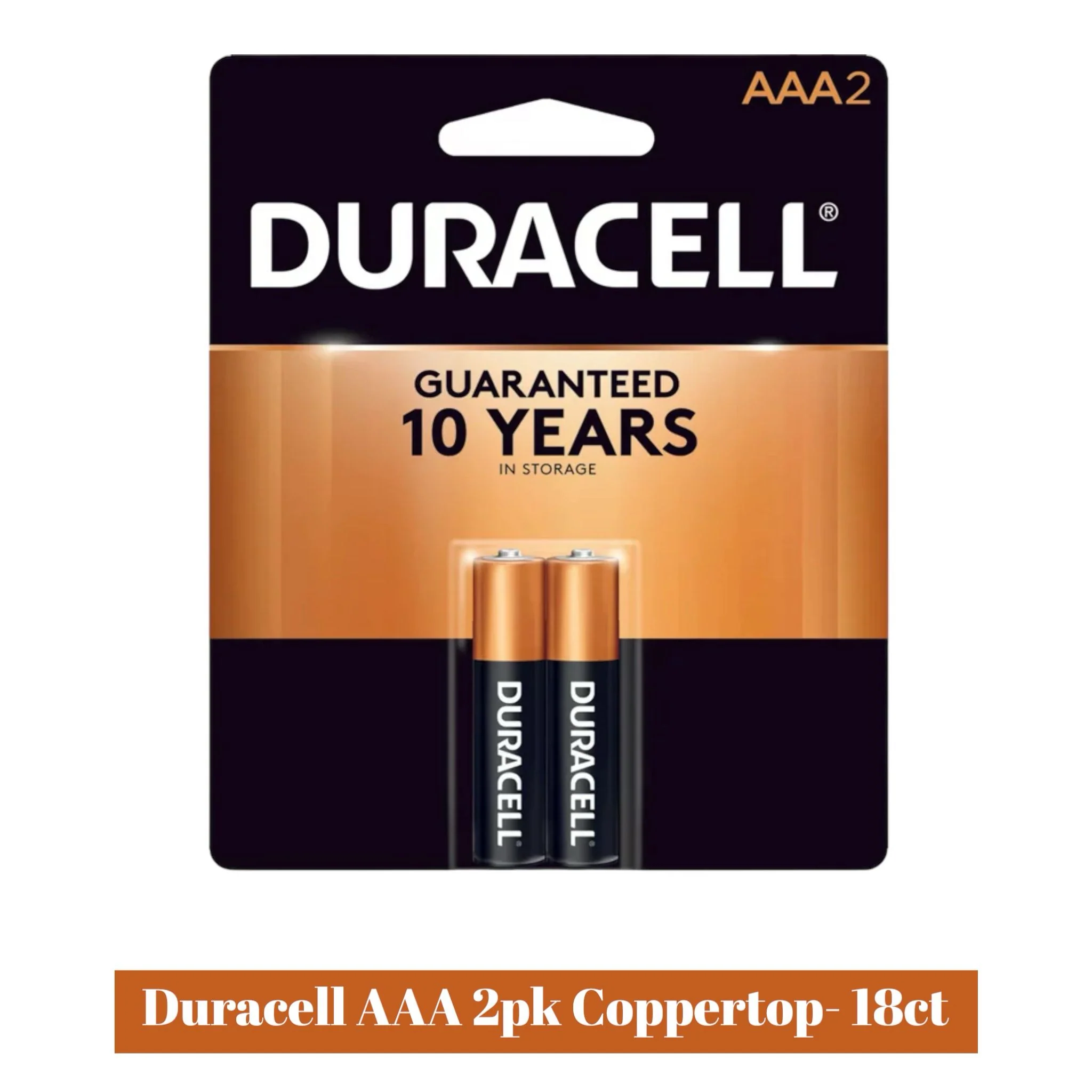 Duracell AAA 2pk Coppertop- 18ct - Image 2