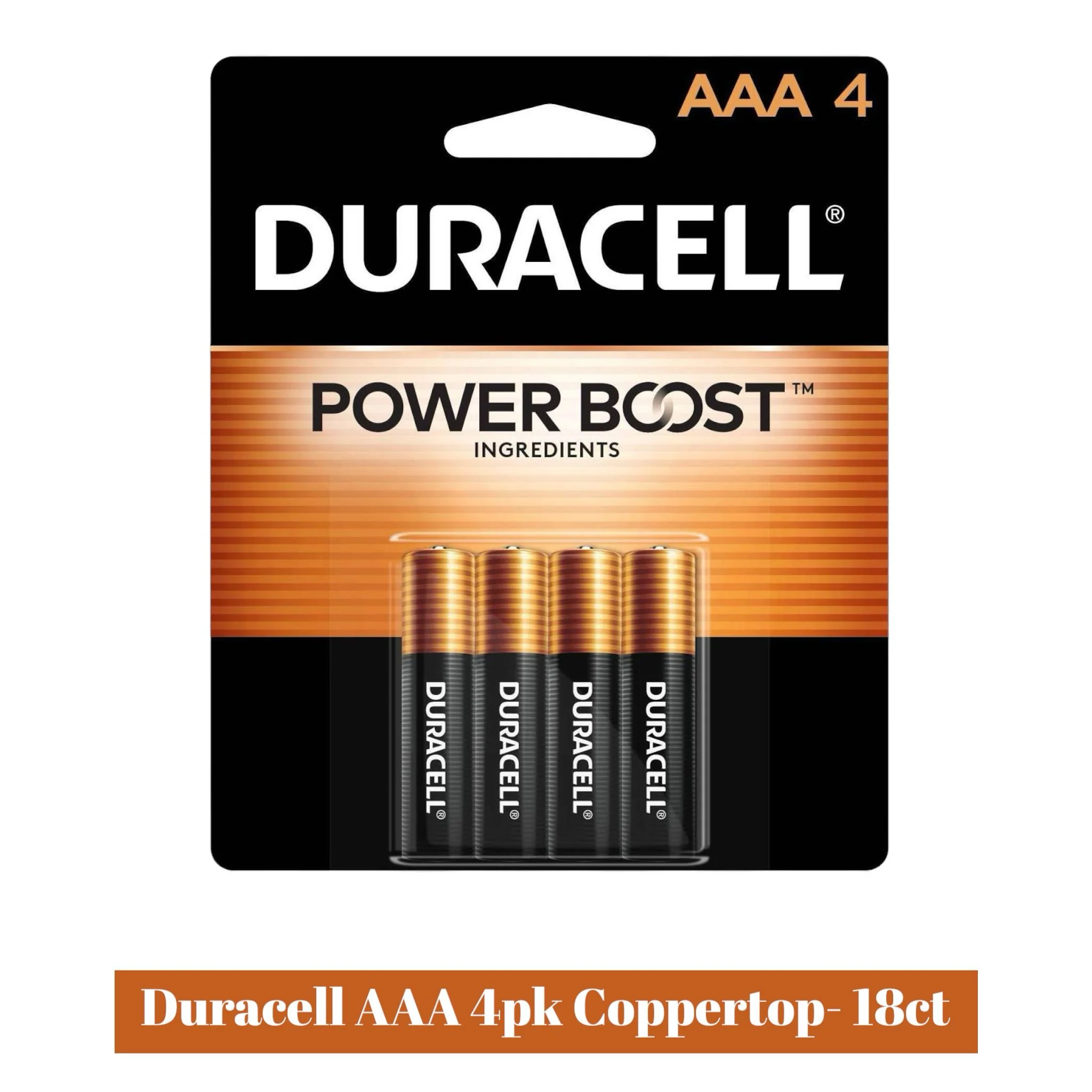 Duracell AAA 4pk Coppertop- 18ct - Image 2