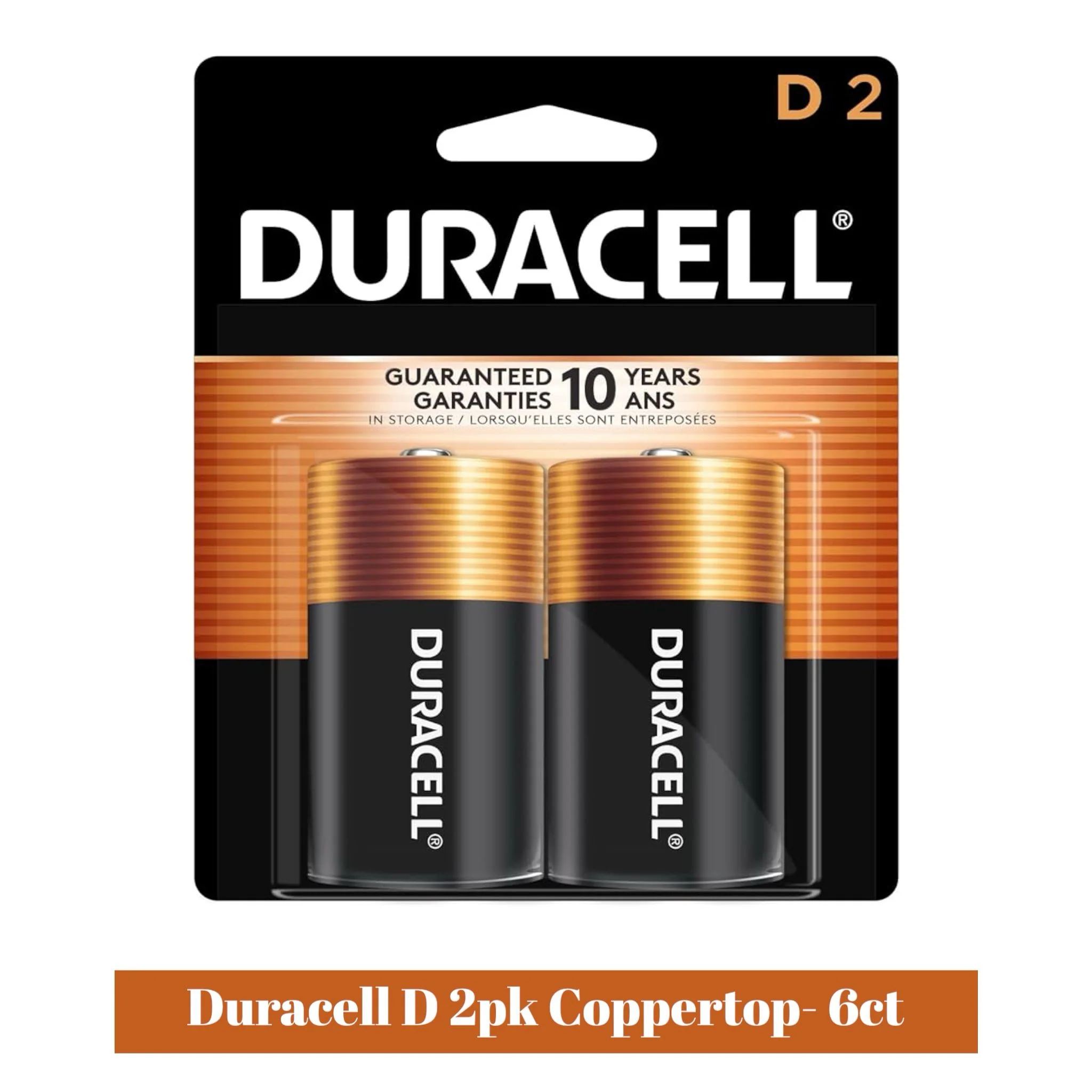 Duracell D2 2pk Coppertop- 6ct - Image 2