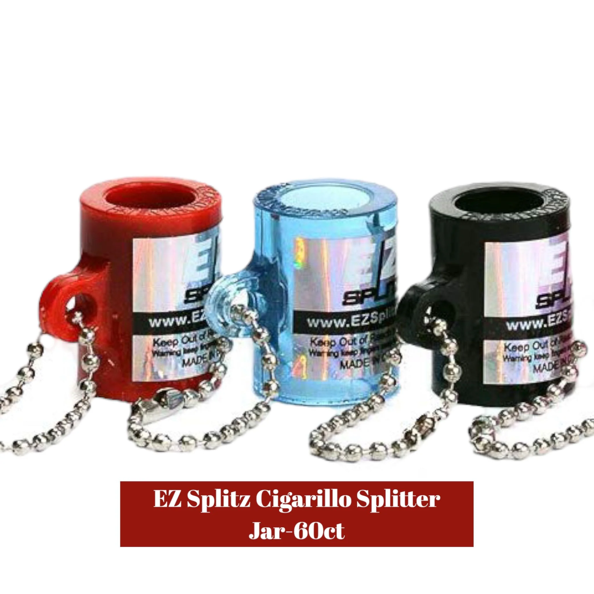 Ez Splitz Cigarillo Splitter Jar-60ct - Image 2