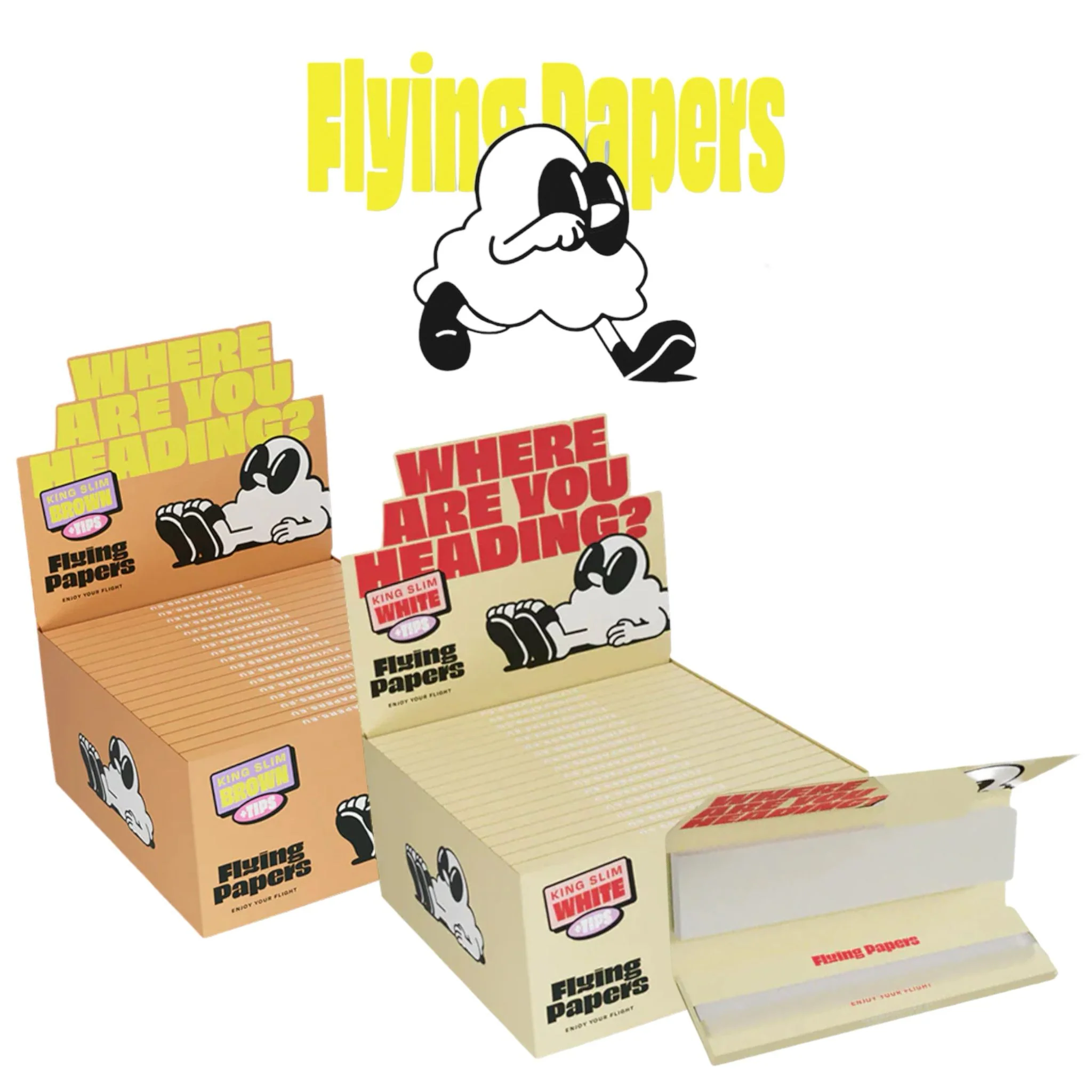 Flying Paper Rolling Papers KING+TIPS-24ct