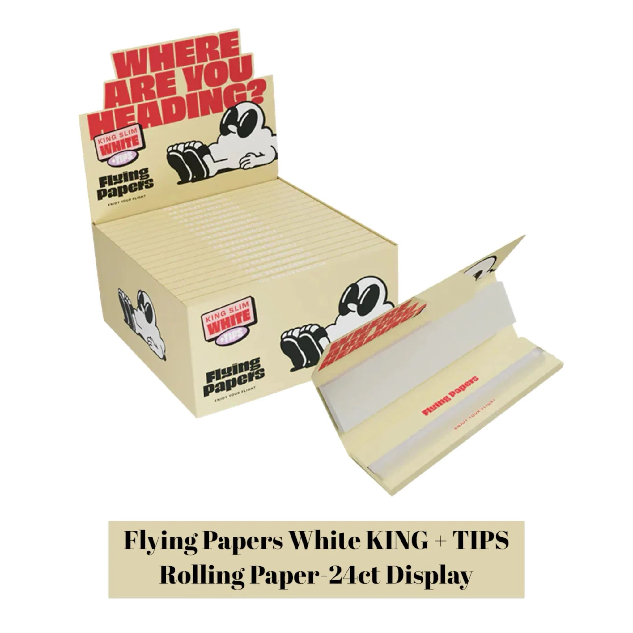 Flying Paper Rolling Papers KING+TIPS-24ct - Image 2