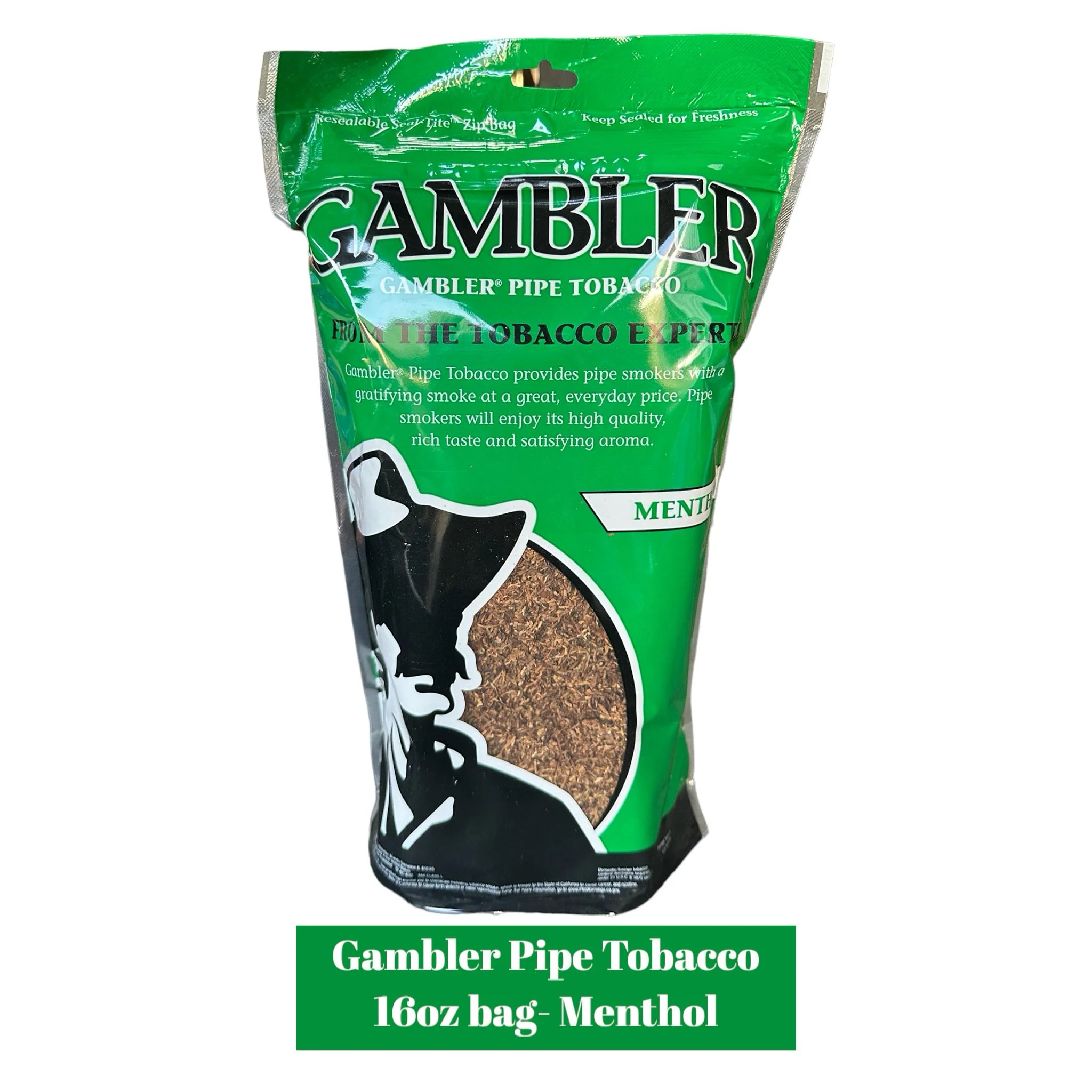 Gambler Pipe Tobacco Bag - 16oz - Image 3