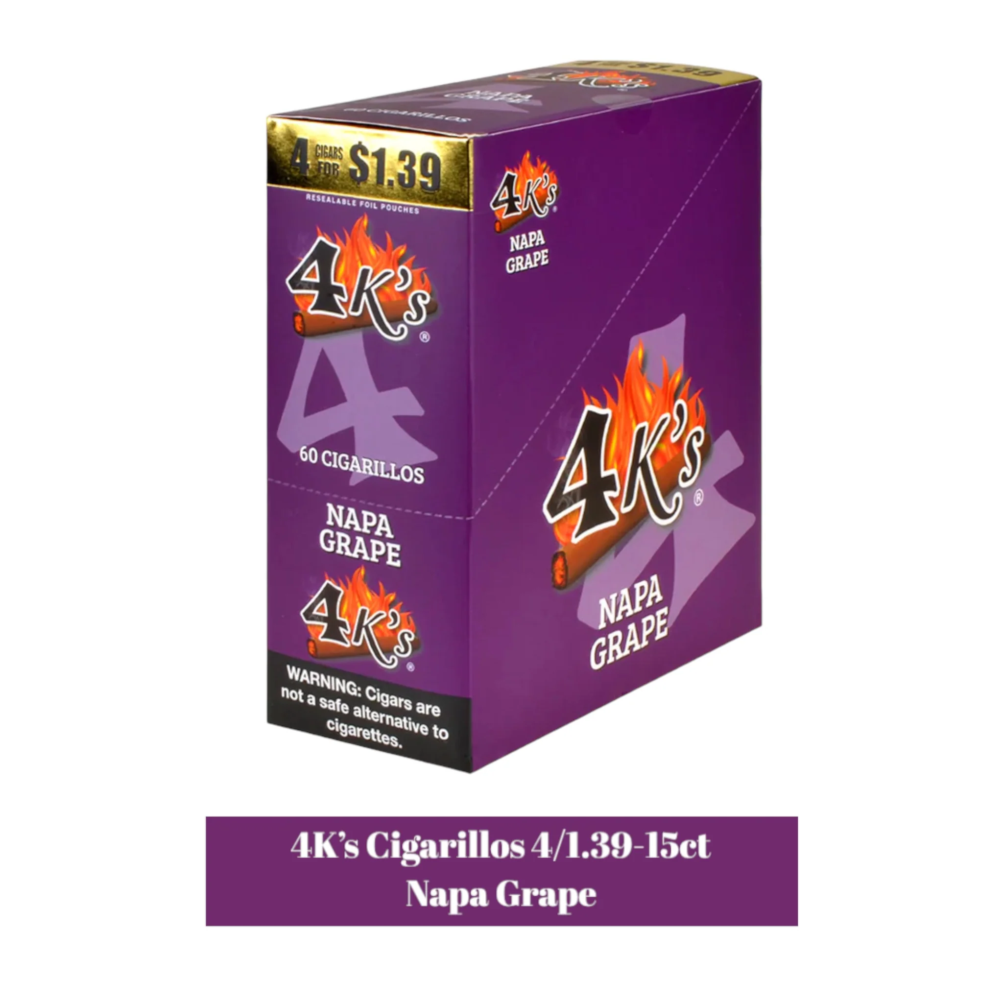 Good Times 4K's Cigarillos 4pk for 1.39- 15ct - Image 15