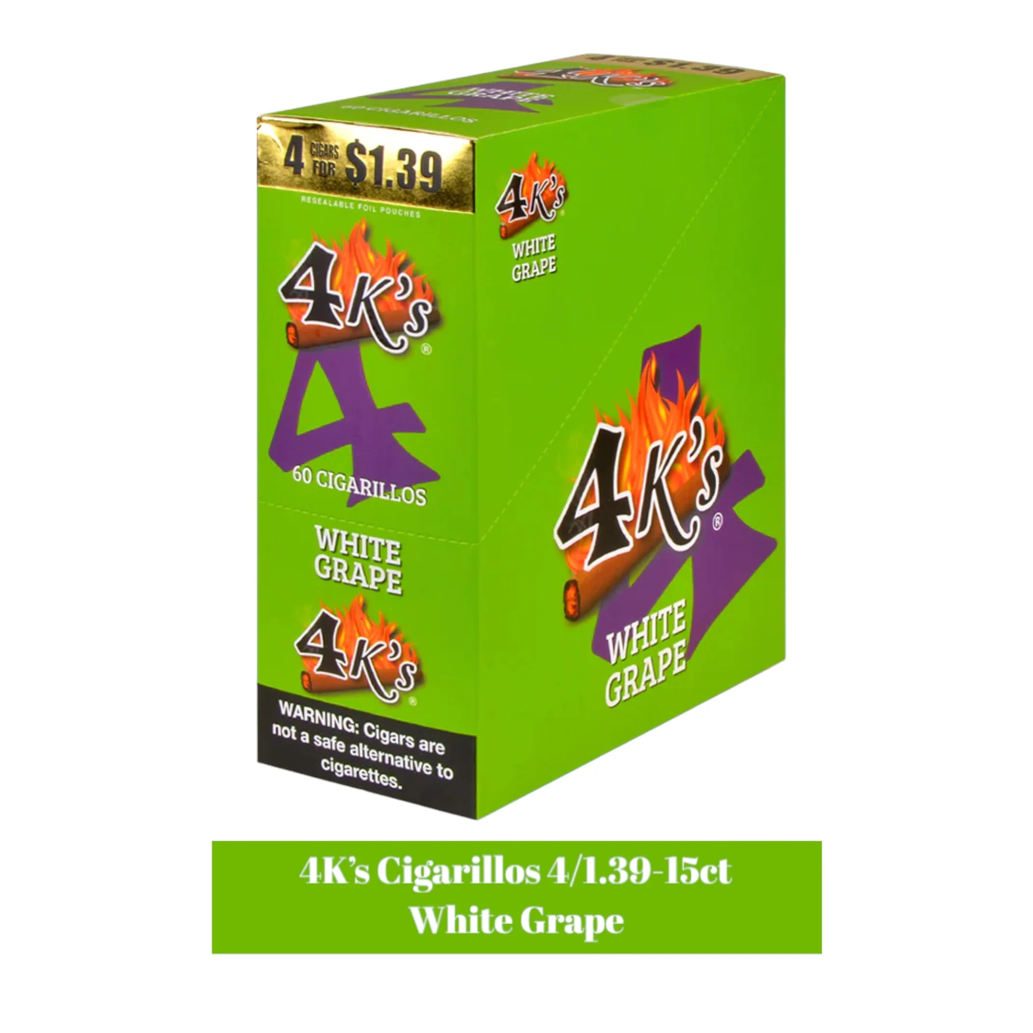 Good Times 4K's Cigarillos 4pk for 1.39- 15ct - Image 5