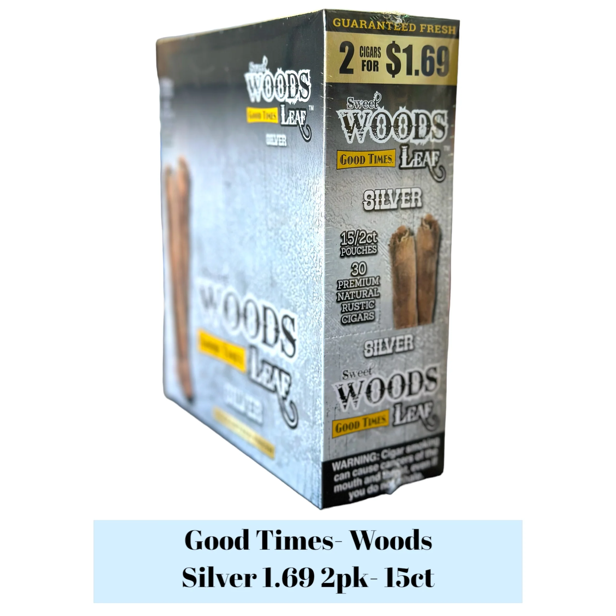 Good Times Woods $1.69 Cigarillos Pouch 2pk Display- 15ct - Image 4