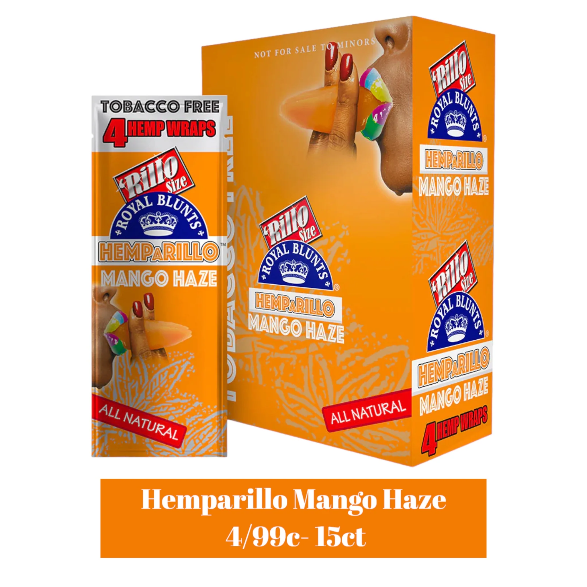 Hemparillo Wraps 4/99c Pouch Display- 15ct - Image 5