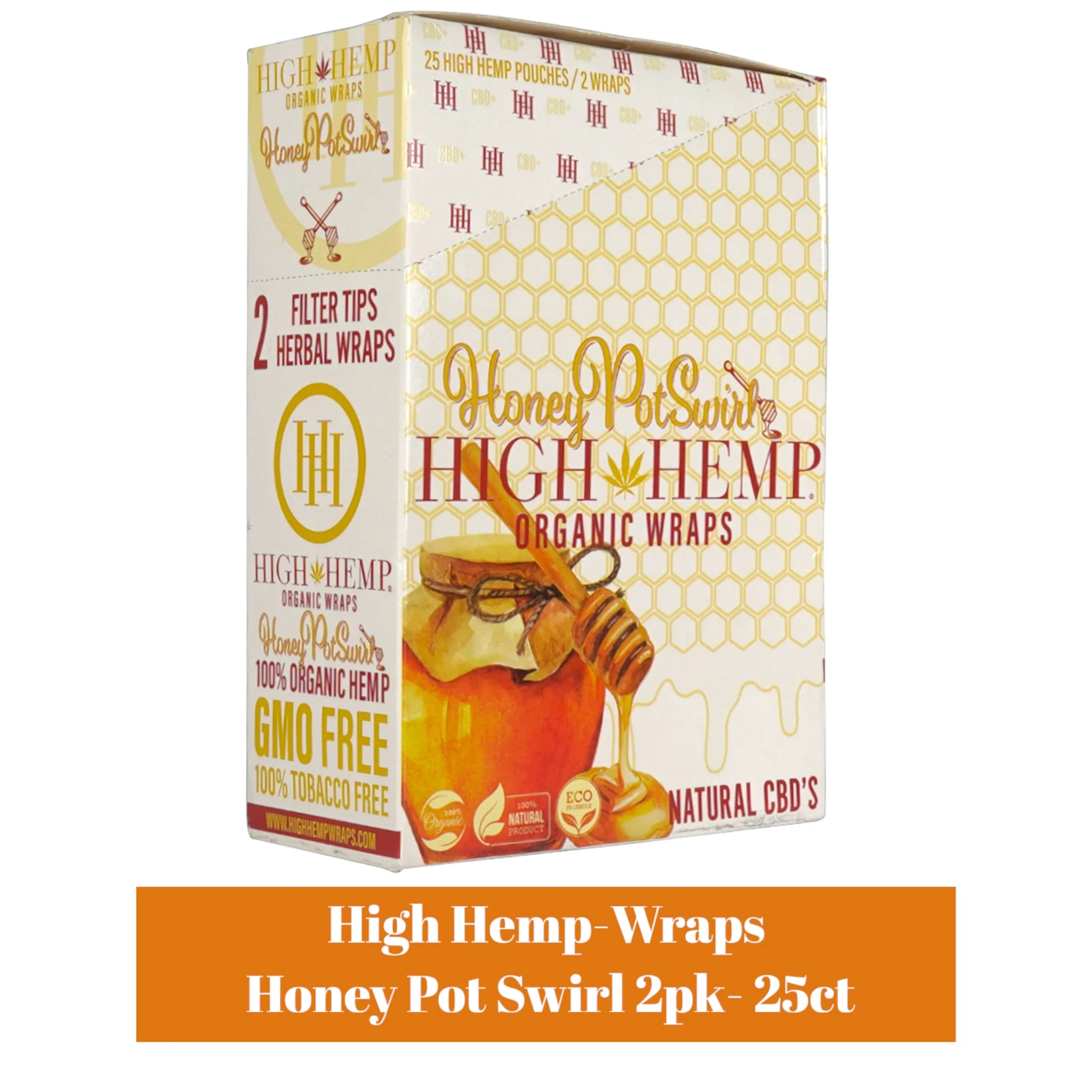 High Hemp Herbal Blunt Wraps 2pk- 25ct - Image 12