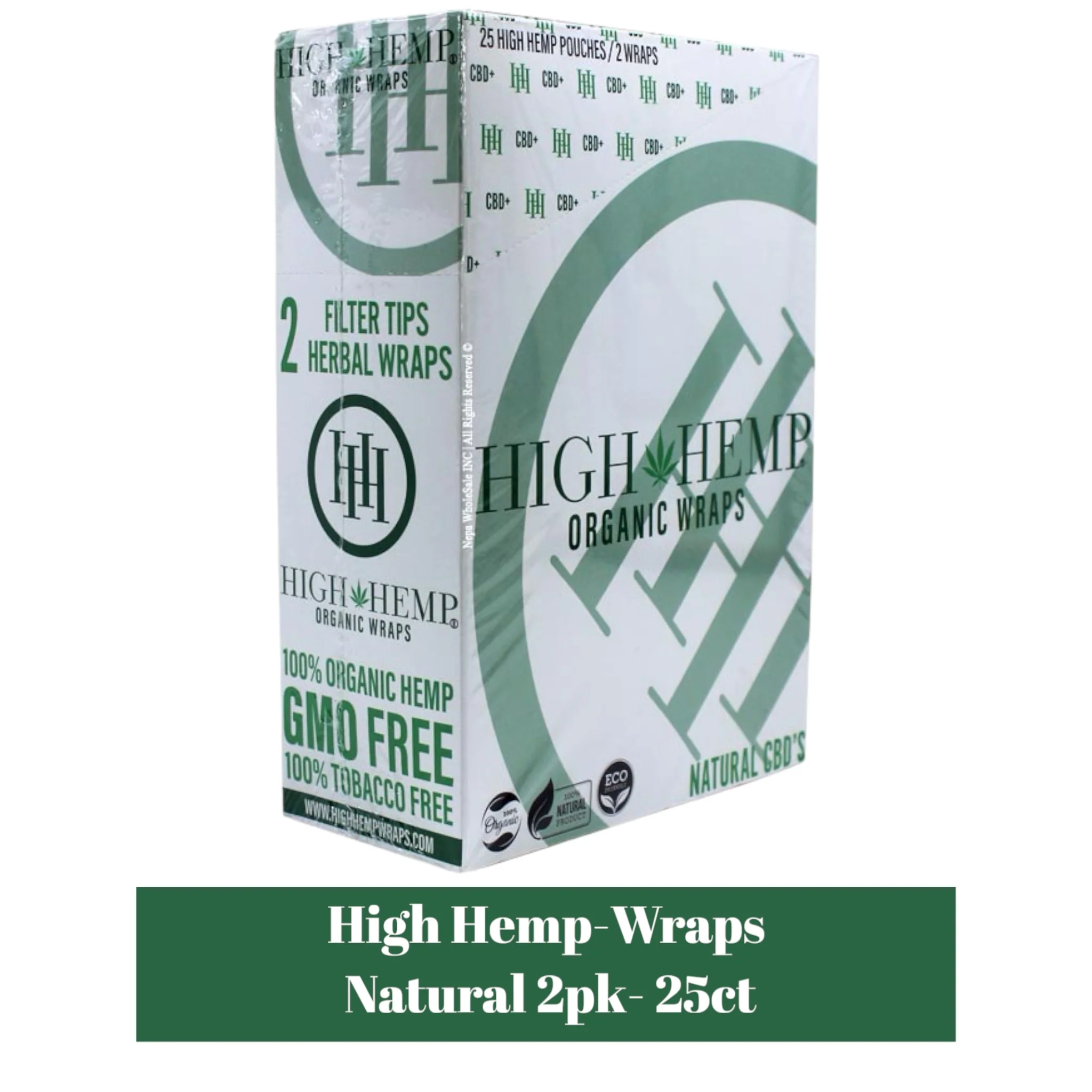 High Hemp Herbal Blunt Wraps 2pk- 25ct - Image 16