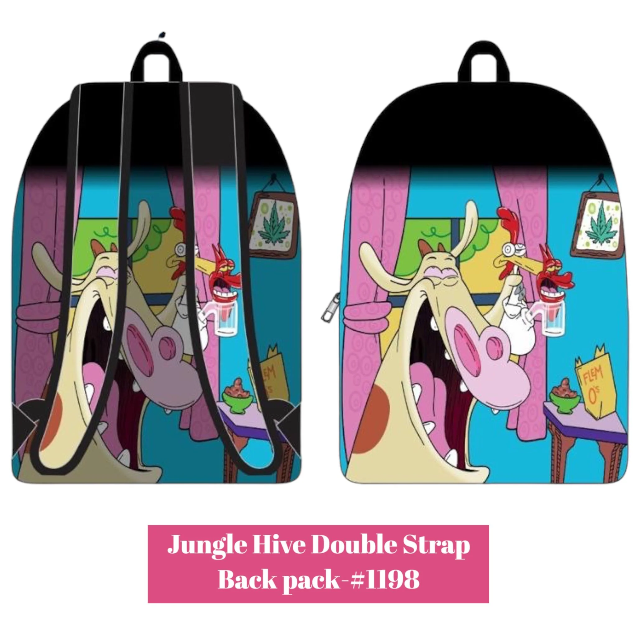 Jungle Hive Double Strap Backpack - Image 7