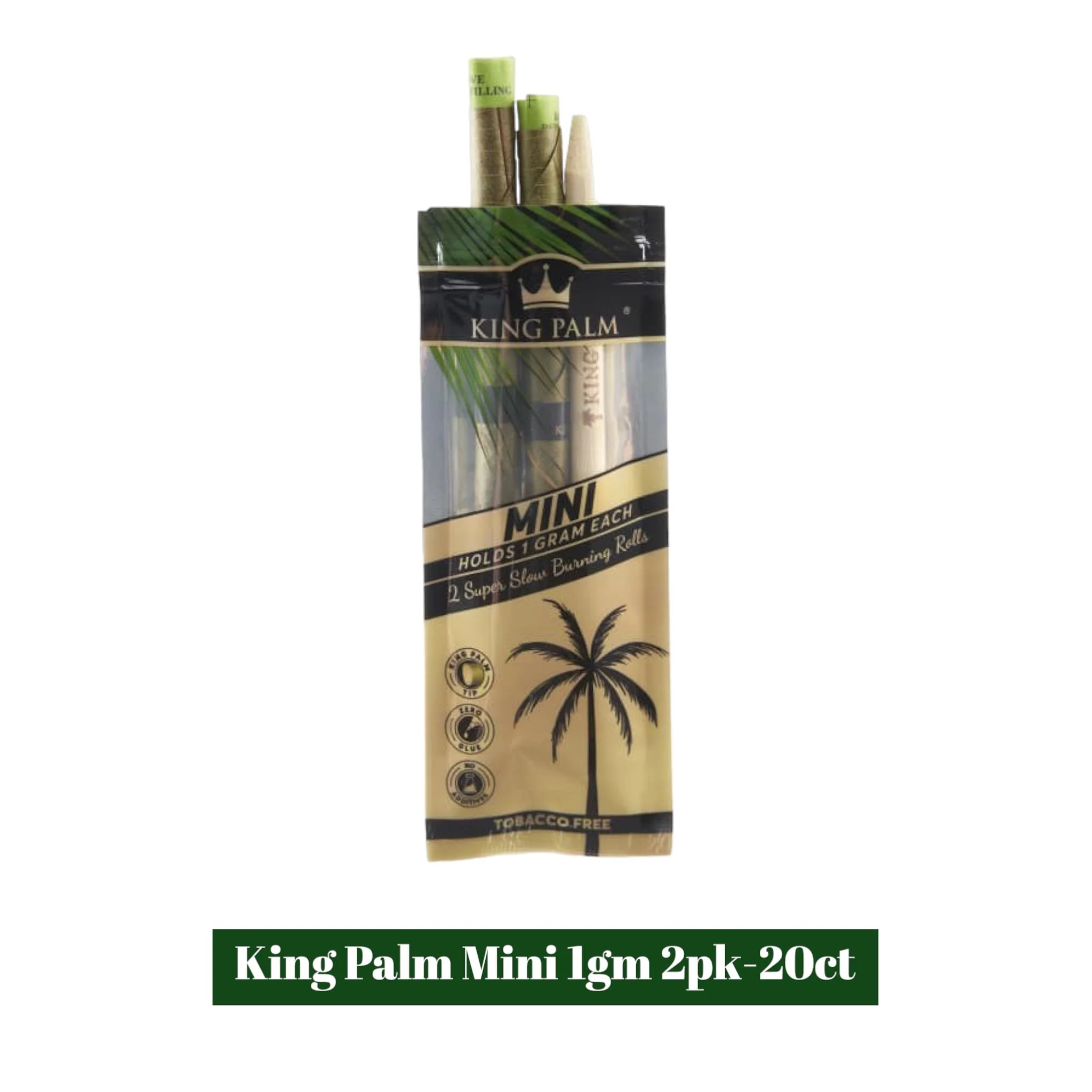 King Palm Mini Rolls 1.0 gm 2pk- 20ct - Image 2