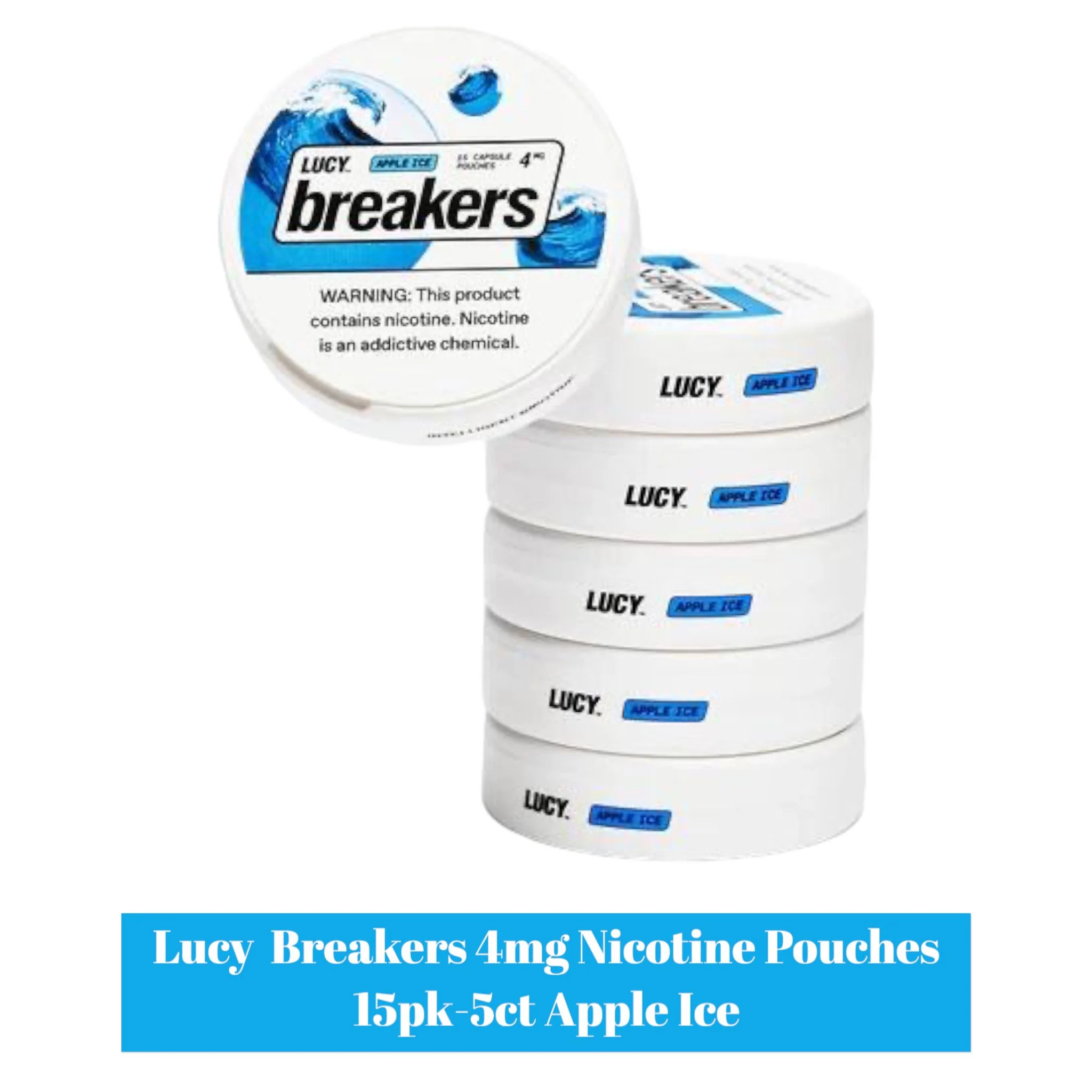 Lucy Breakers 4mg Nicotine Pouches 15pk - 5ct - Image 3