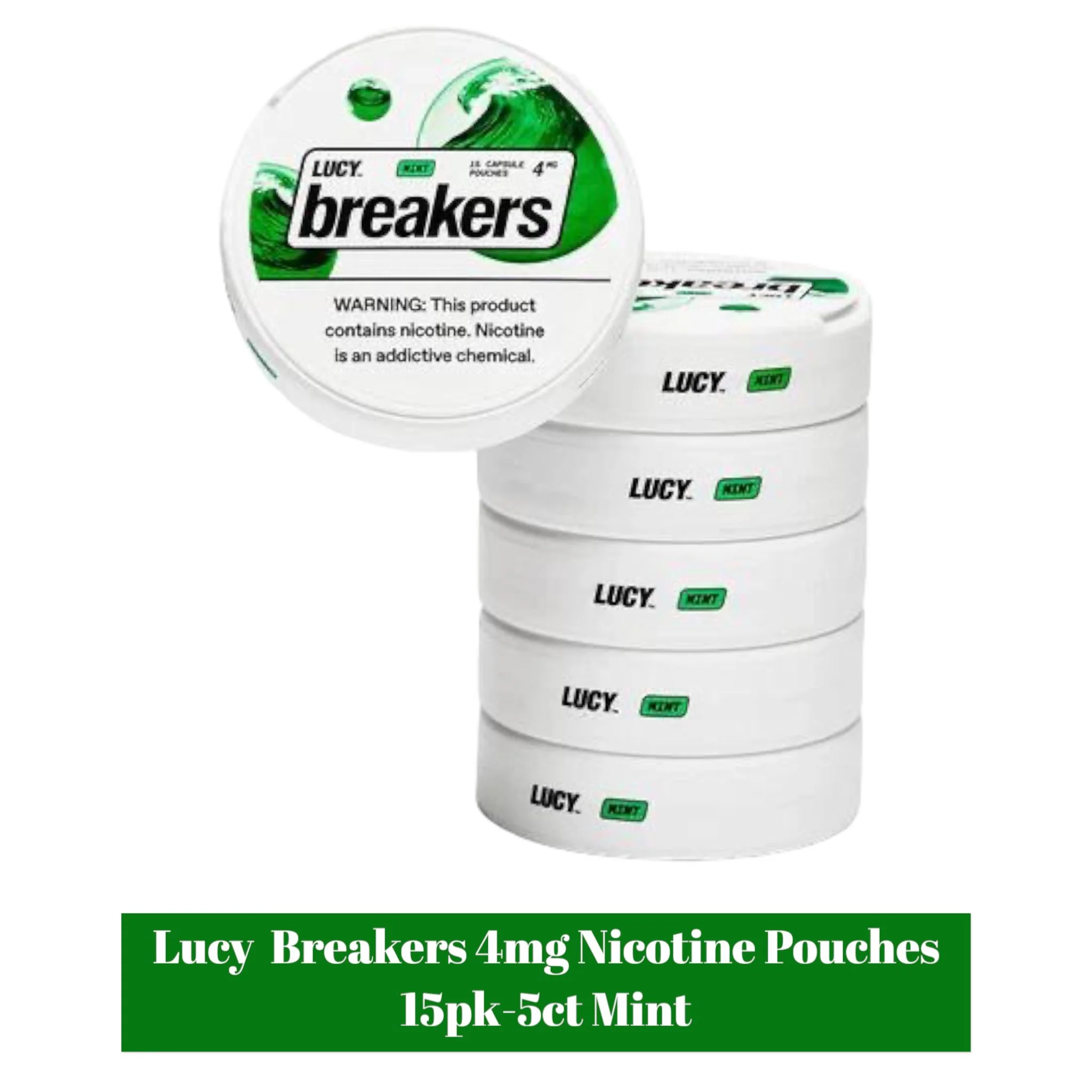 Lucy Breakers 4mg Nicotine Pouches 15pk - 5ct - Image 7