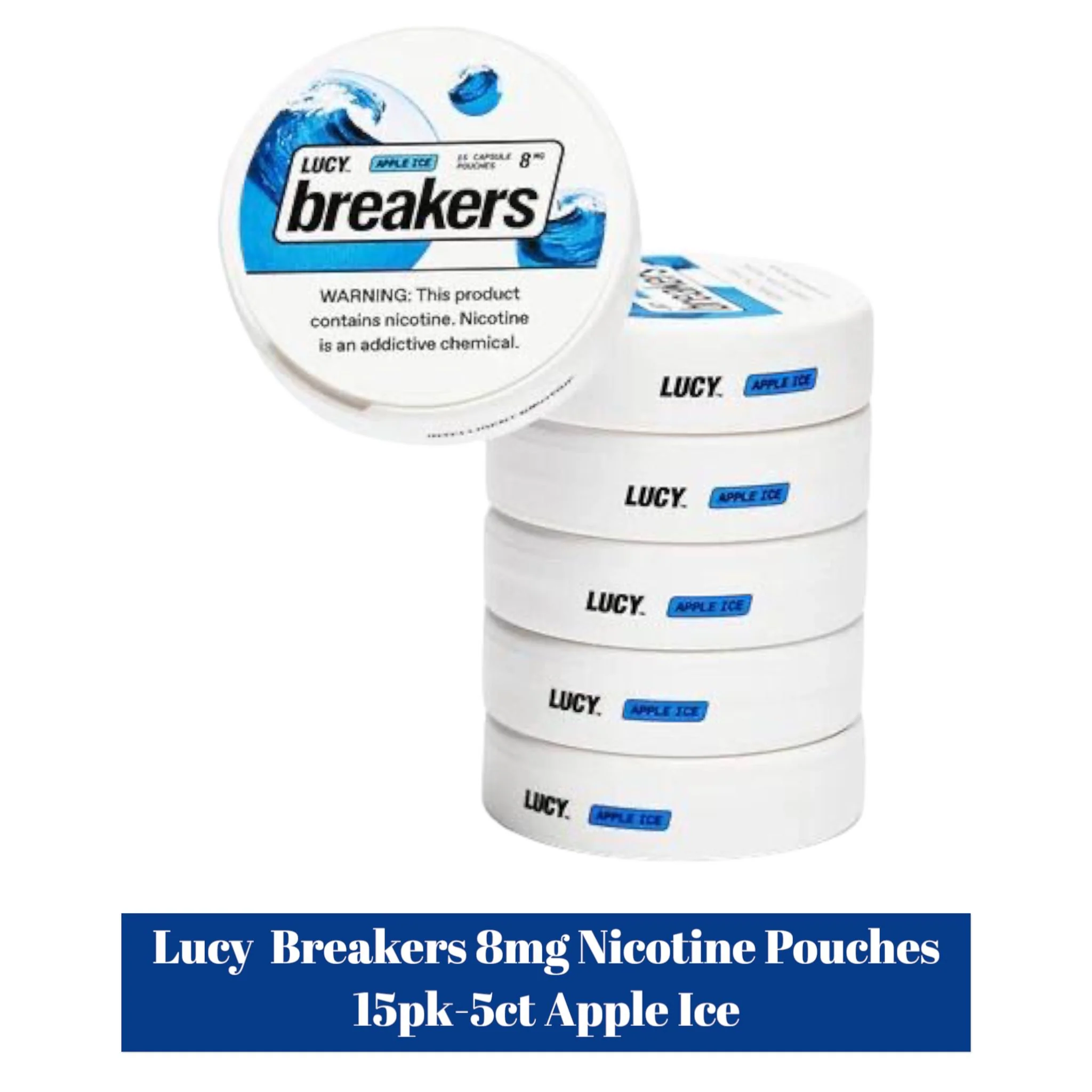 Lucy Breakers 8mg Nicotine Pouches 15pk - 5ct - Image 3