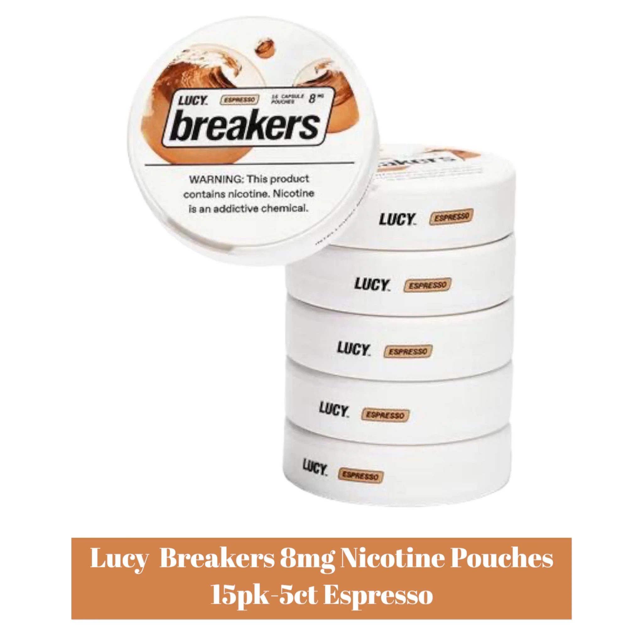 Lucy Breakers 8mg Nicotine Pouches 15pk - 5ct - Image 5