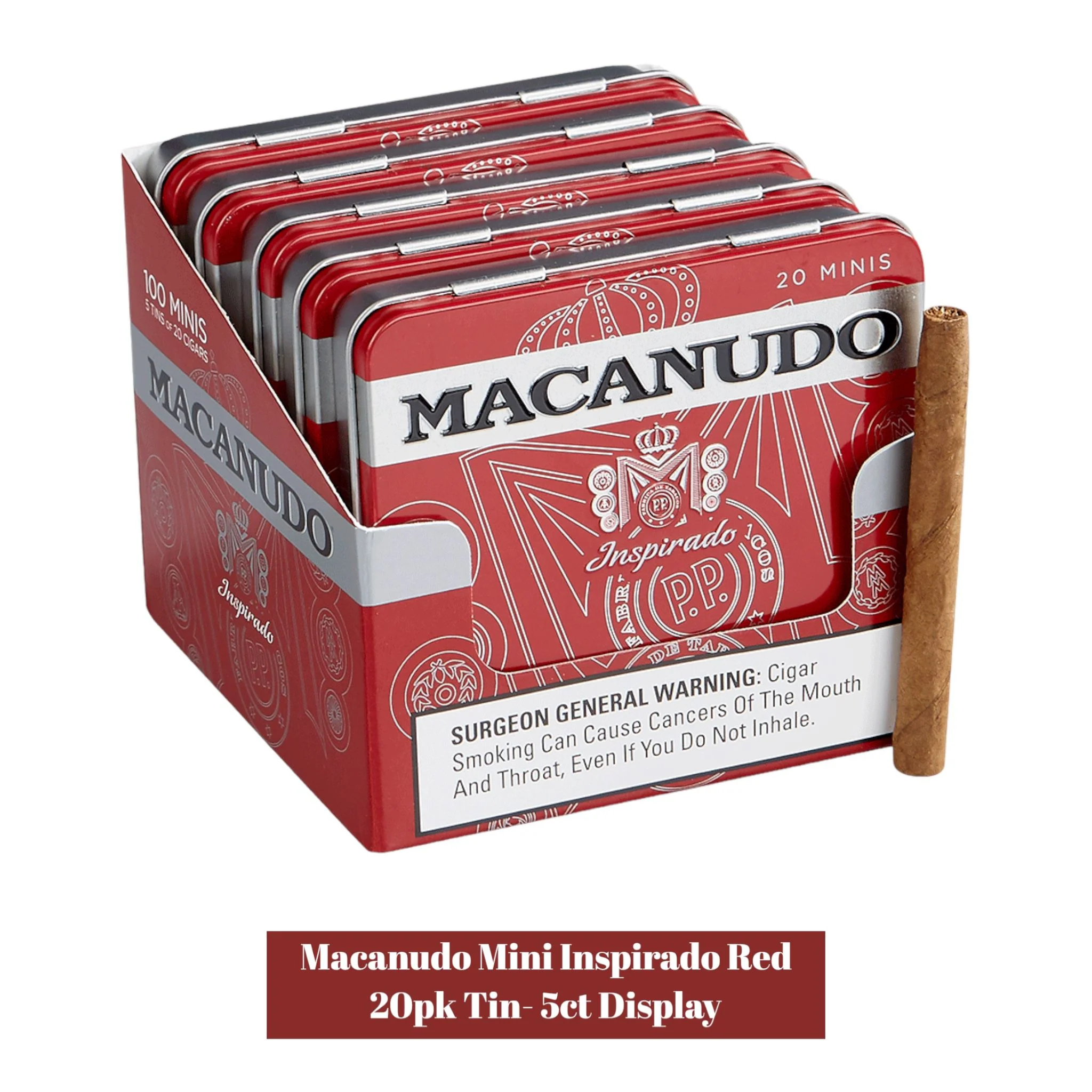 Macanudo Mini Inspirado 20pk Tin-5ct Display - Image 3