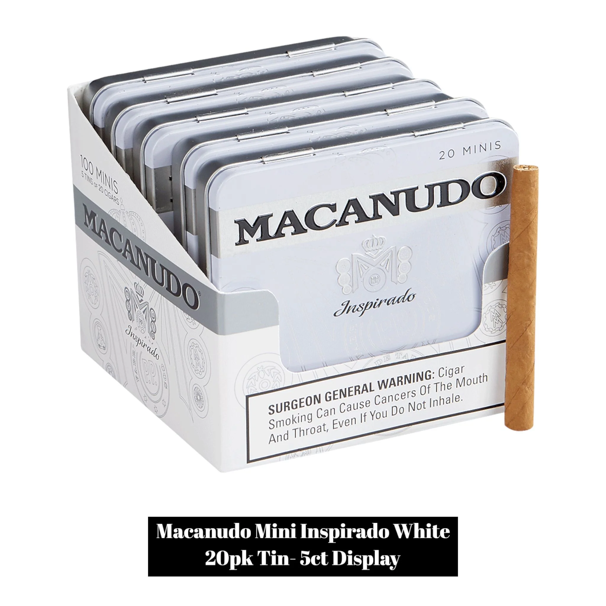 Macanudo Mini Inspirado 20pk Tin-5ct Display - Image 4