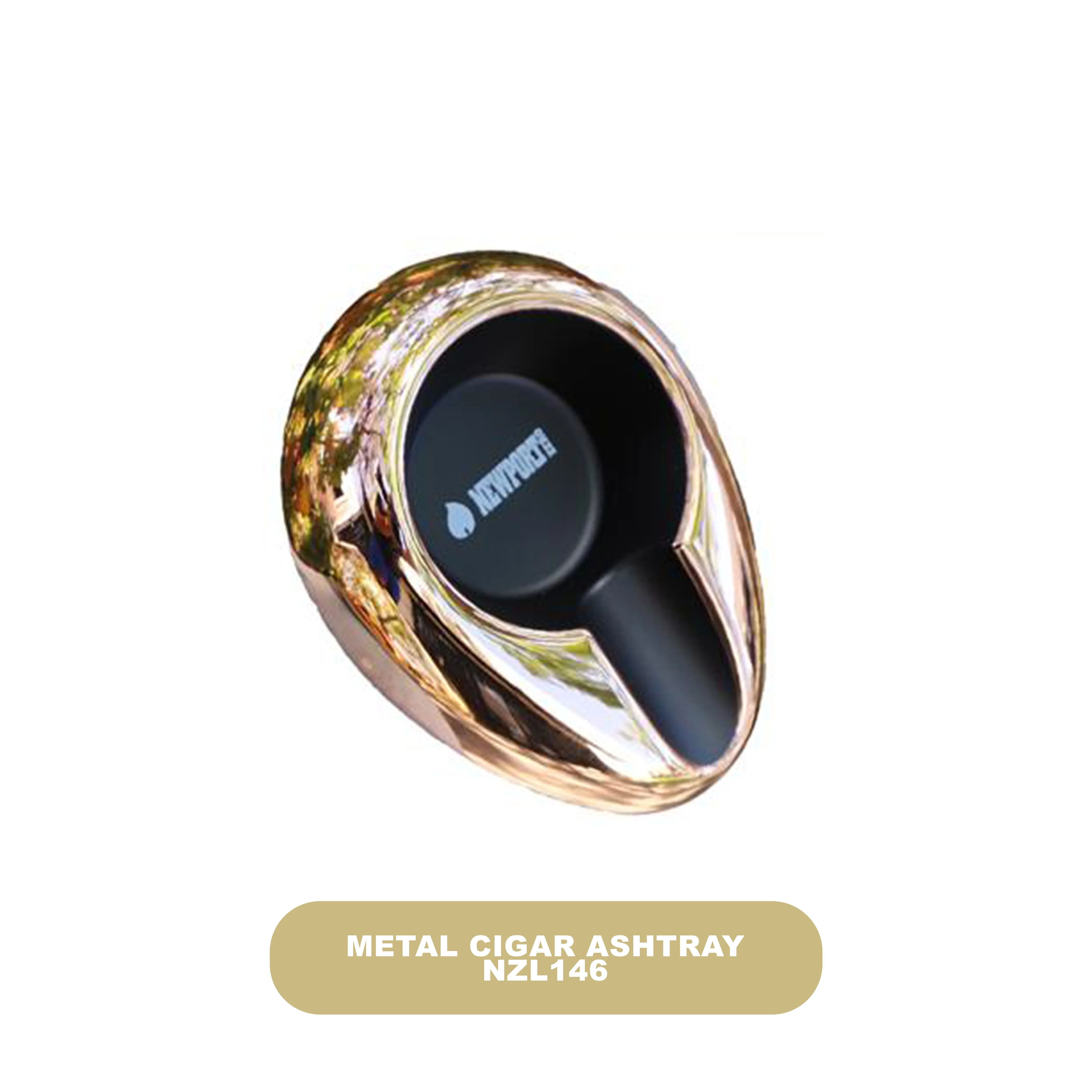 Newport Zero Small Round Metal Cigar Ashtray - Image 4