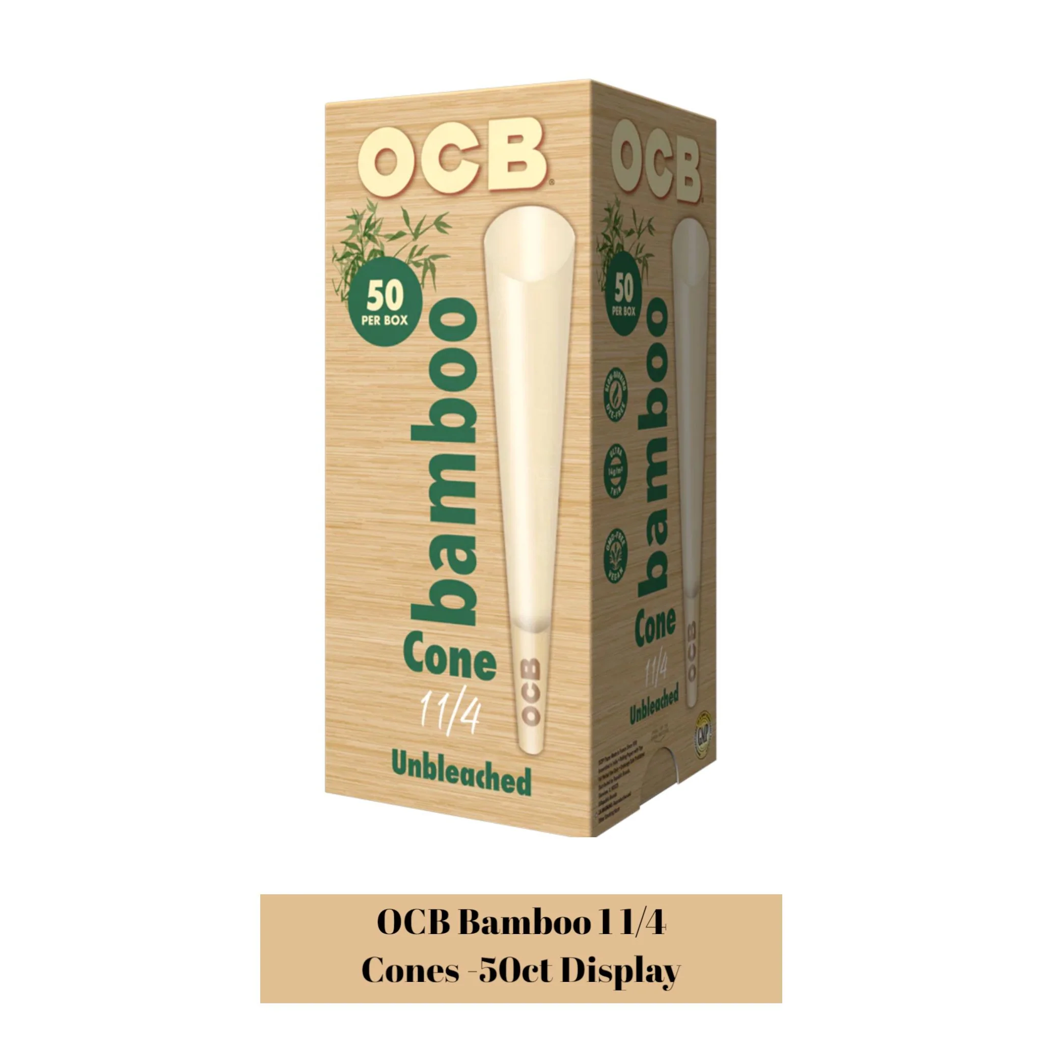 OCB 1 1/4 Rolling Paper Cones-50ct - Image 3