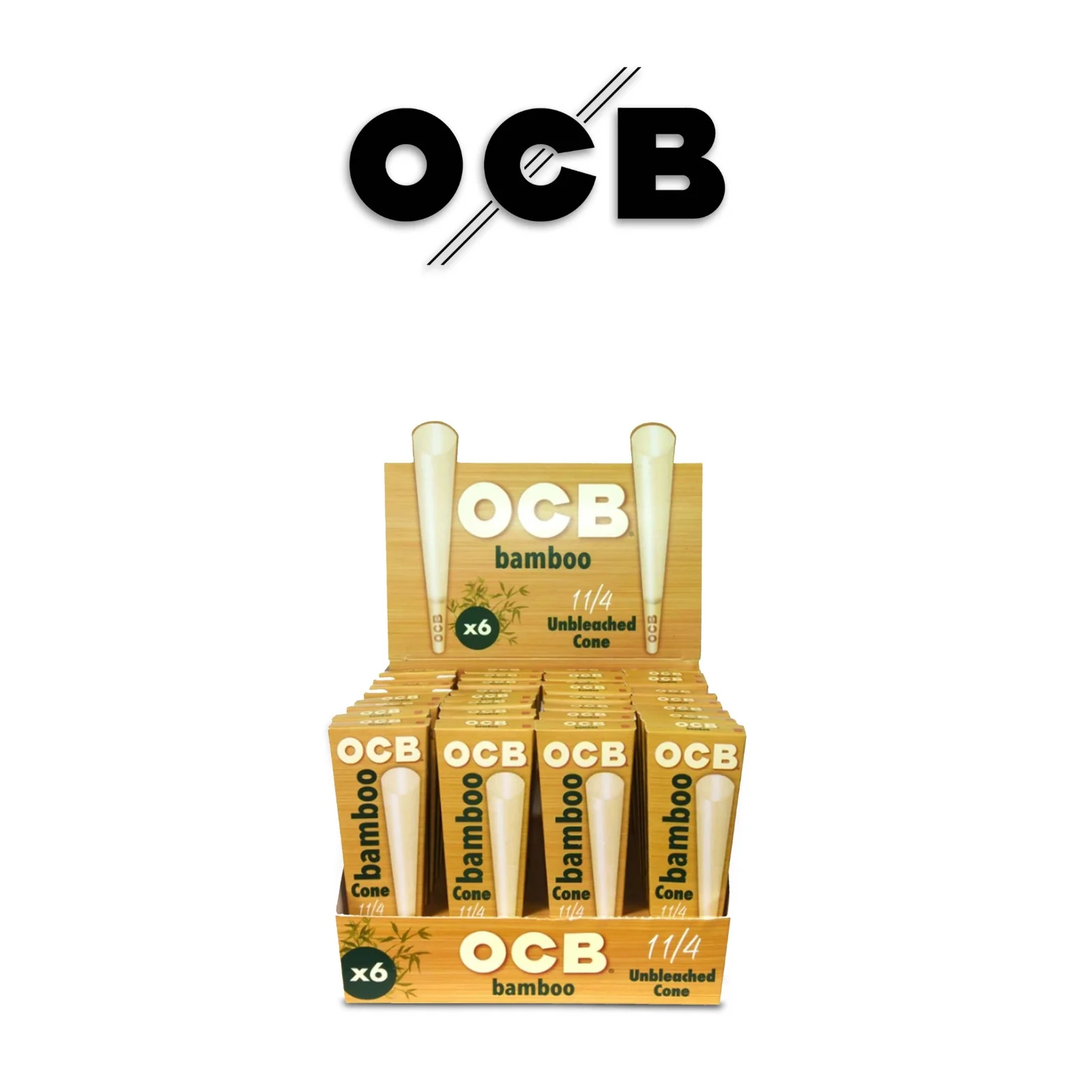 OCB Cones 1 1/4 6pk- 32ct