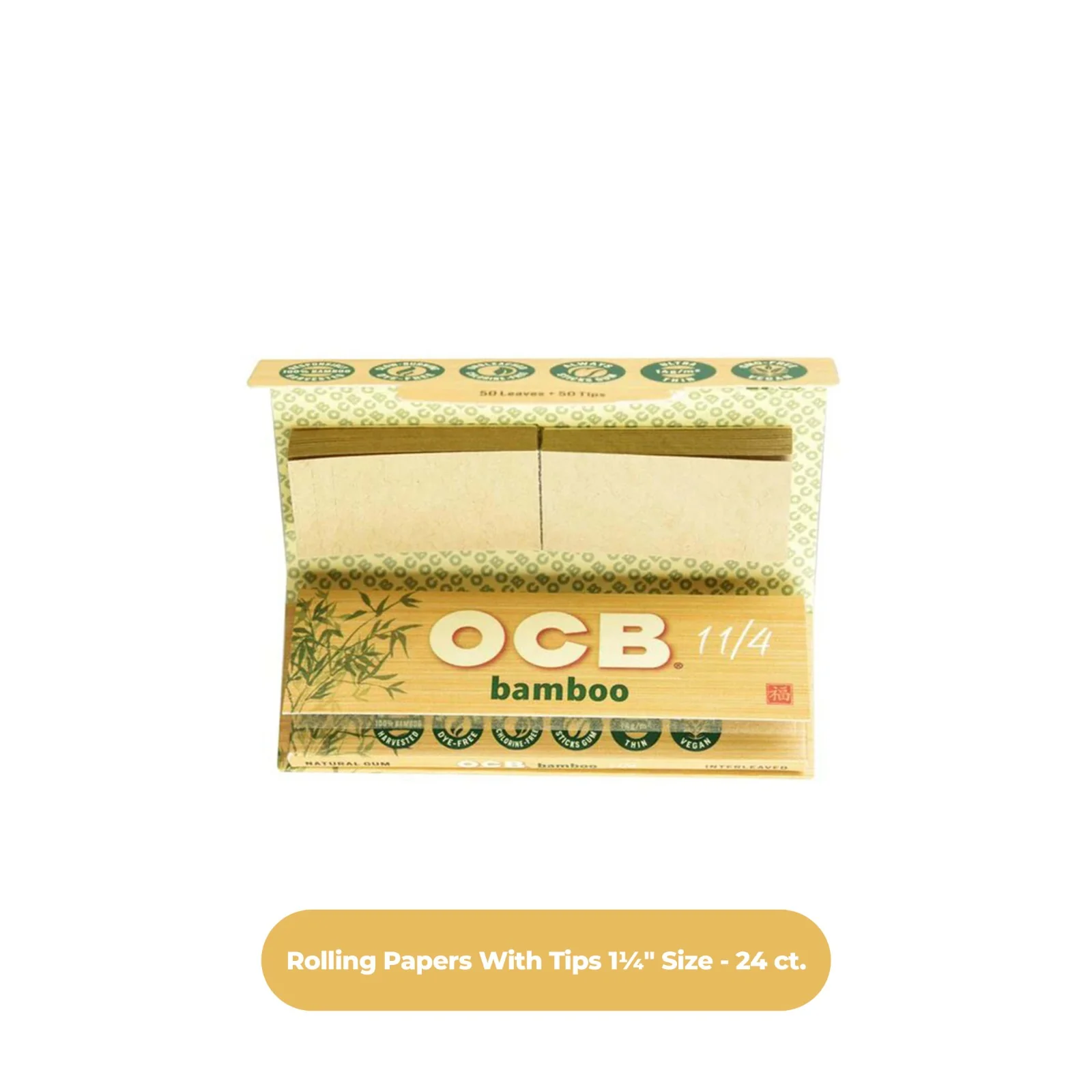 OCB Papers Bamboo 1 1/4-24ct - Image 2