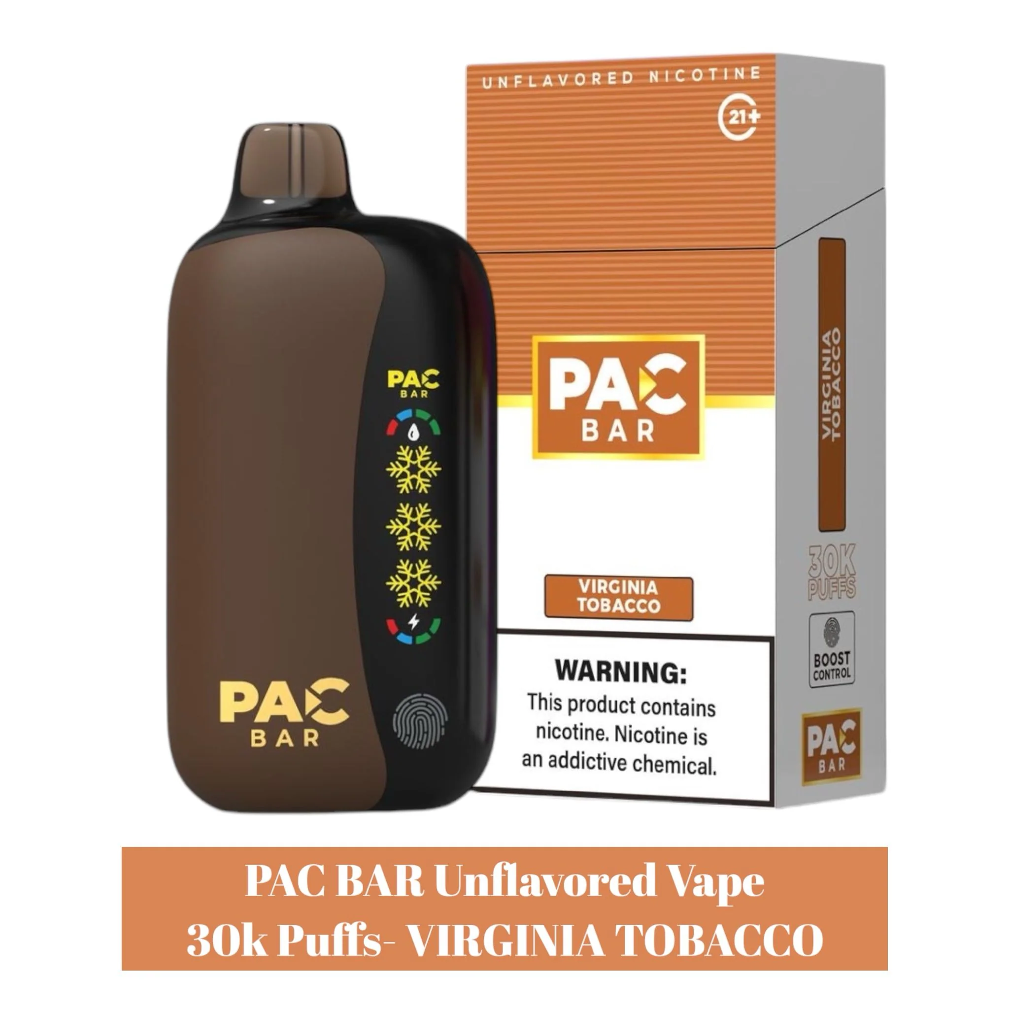 Pac Bar 30k Unflavored 4%Disposable Vape - 5ct - Image 6