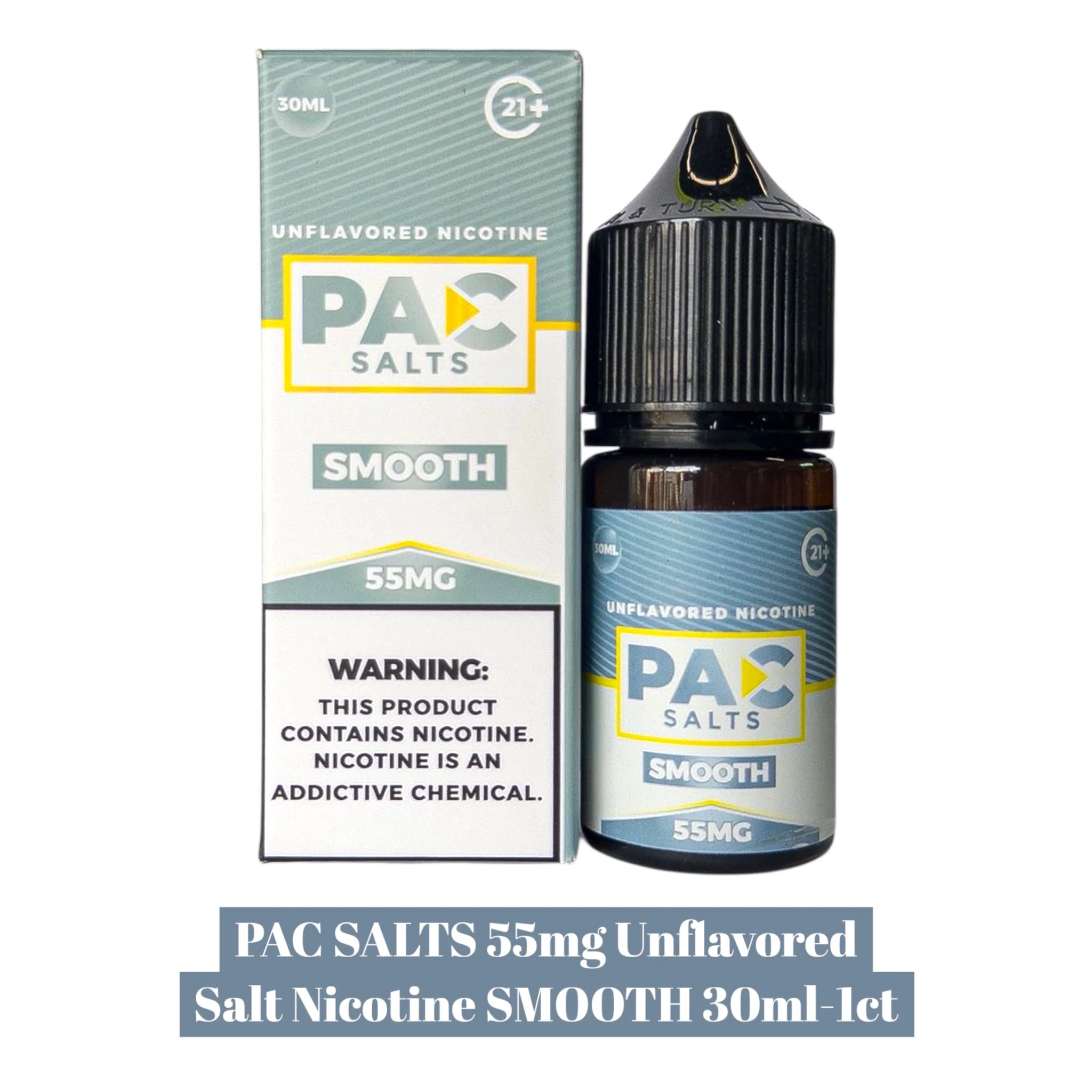 PAC Salts Unflavored Salt Nicotine 55mg - 30ml - Image 4