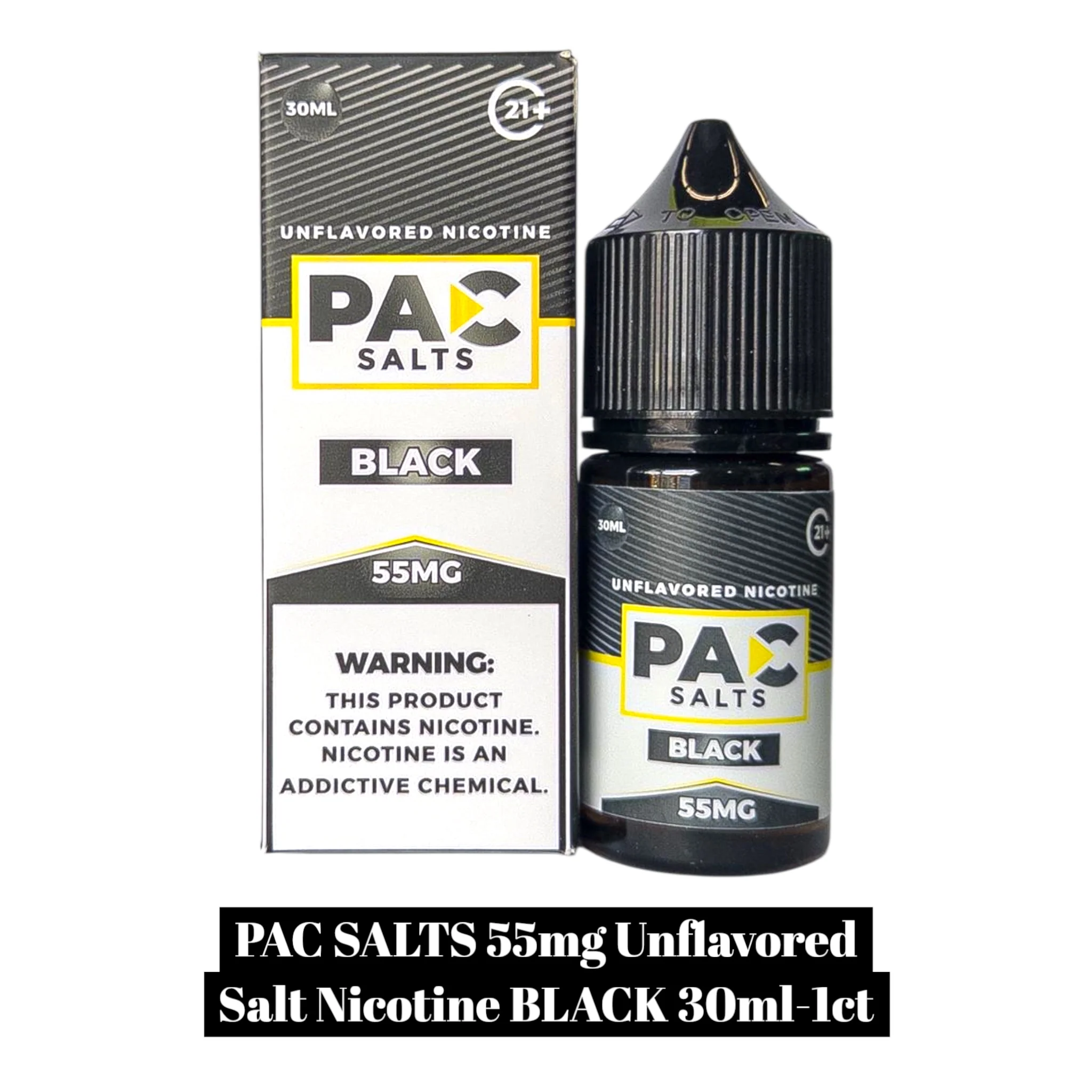 PAC Salts Unflavored Salt Nicotine 55mg - 30ml - Image 7