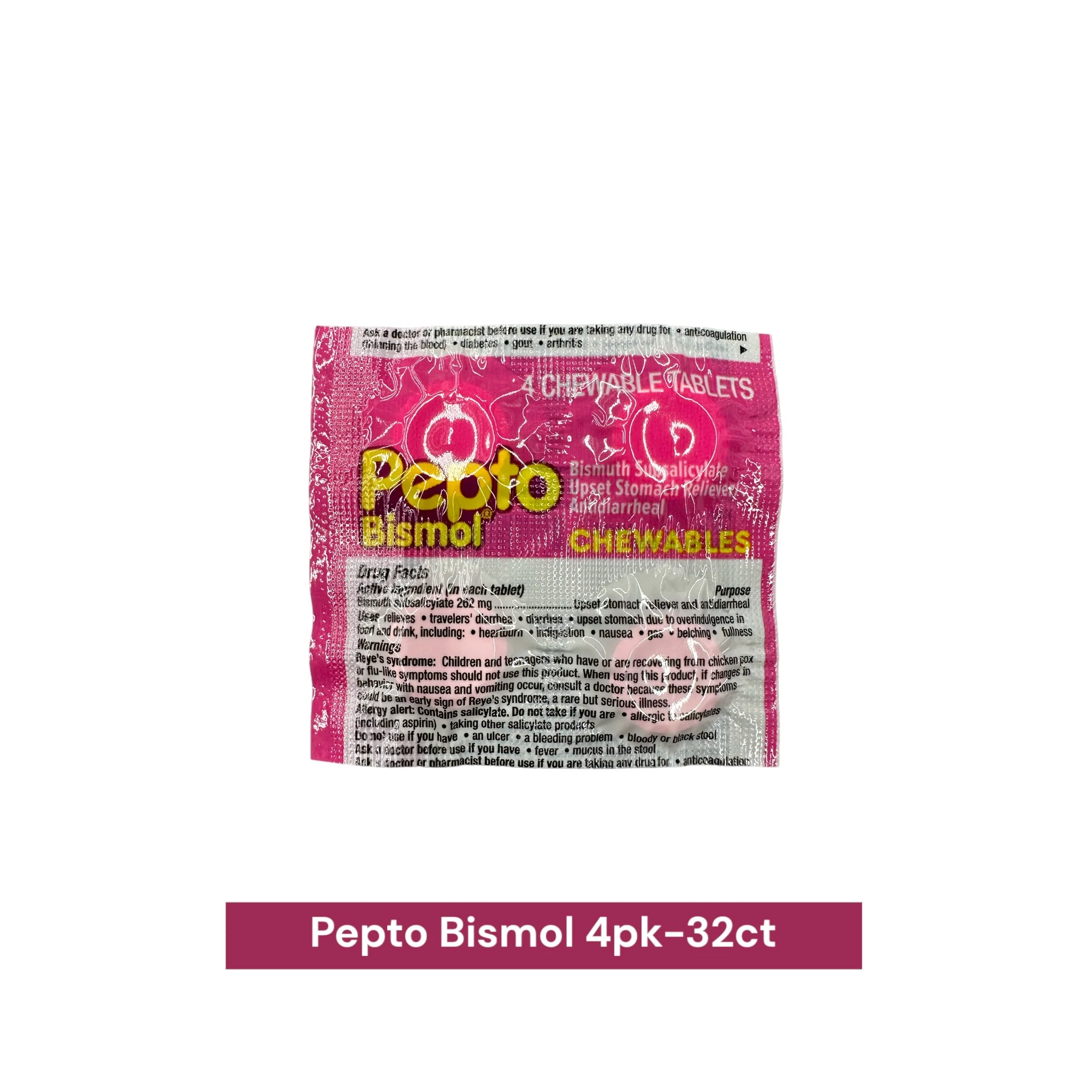 Pepto Bismol Diarrhea 4pk Original-32ct - Image 2