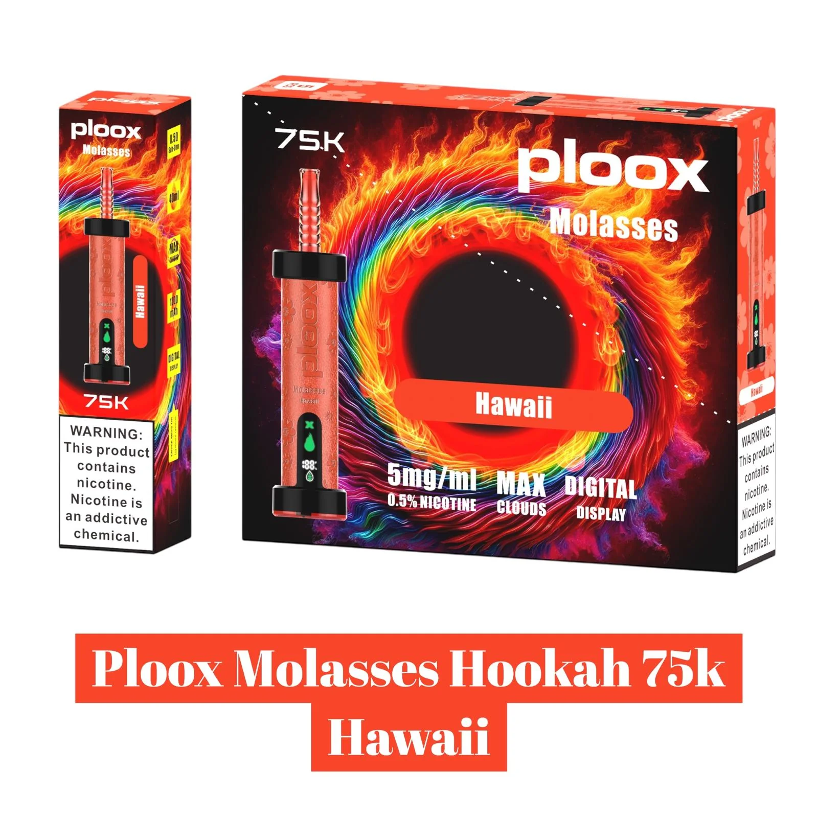 Ploox Molasses Hookah 75k -5pk - Image 11