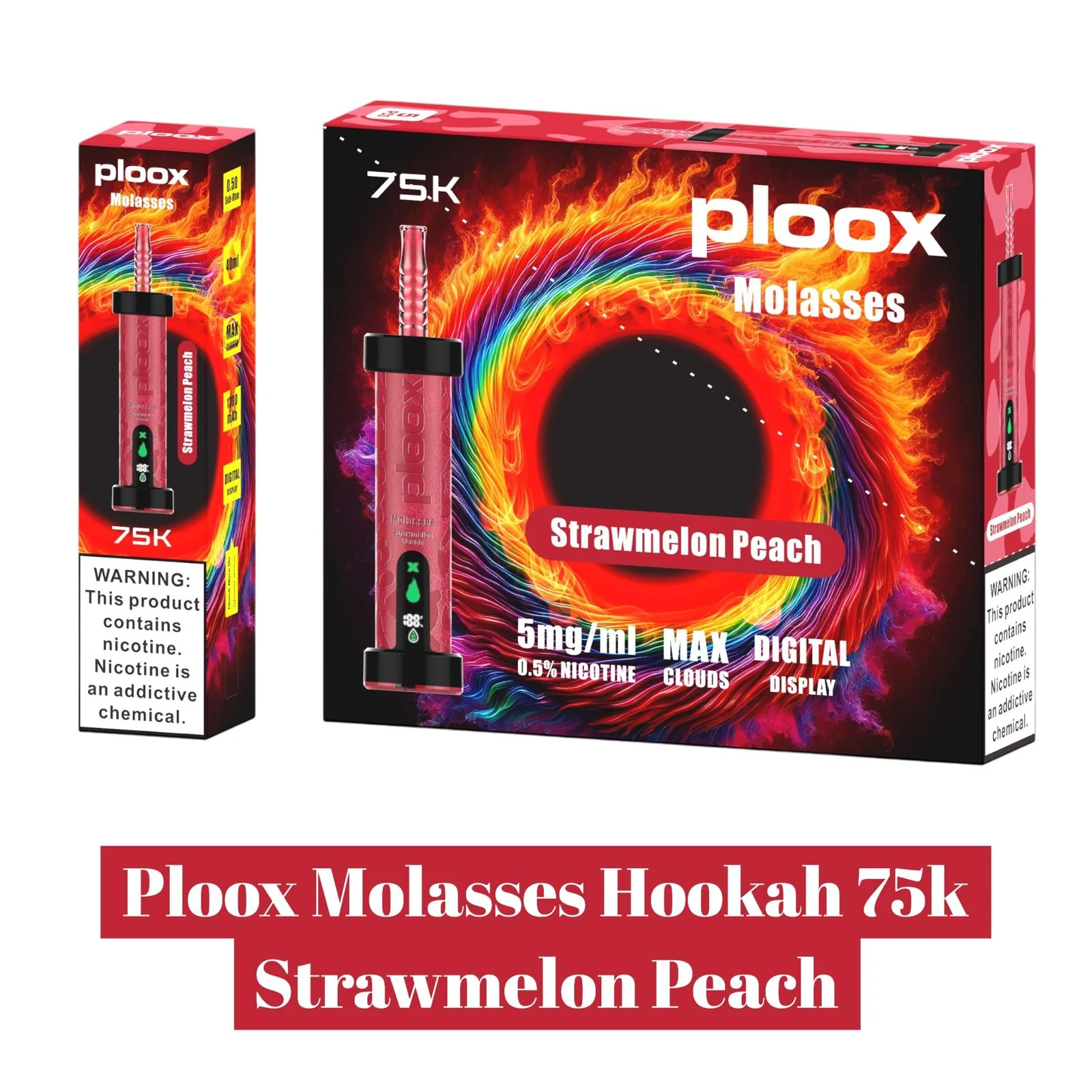 Ploox Molasses Hookah 75k -5pk - Image 12