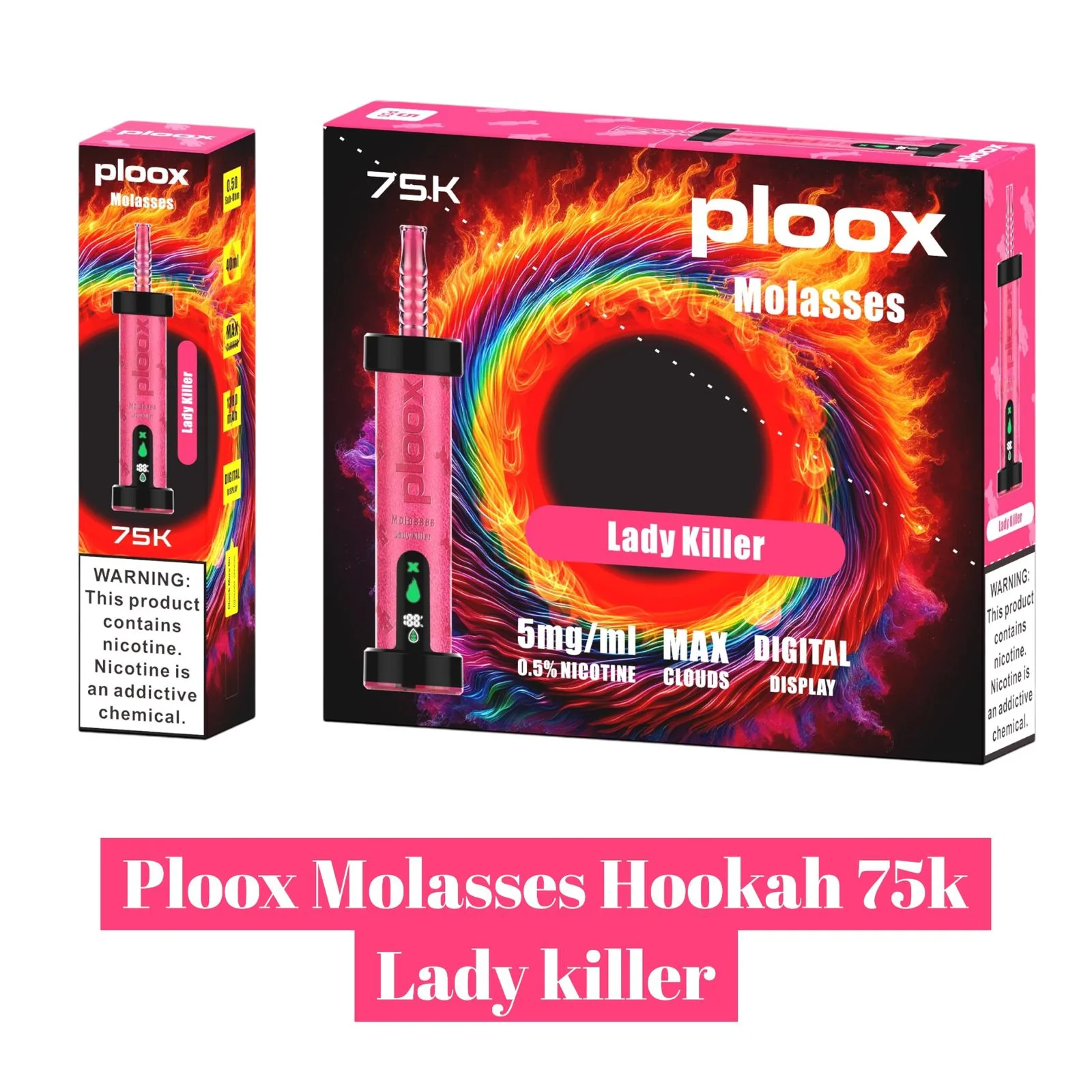Ploox Molasses Hookah 75k -5pk - Image 4