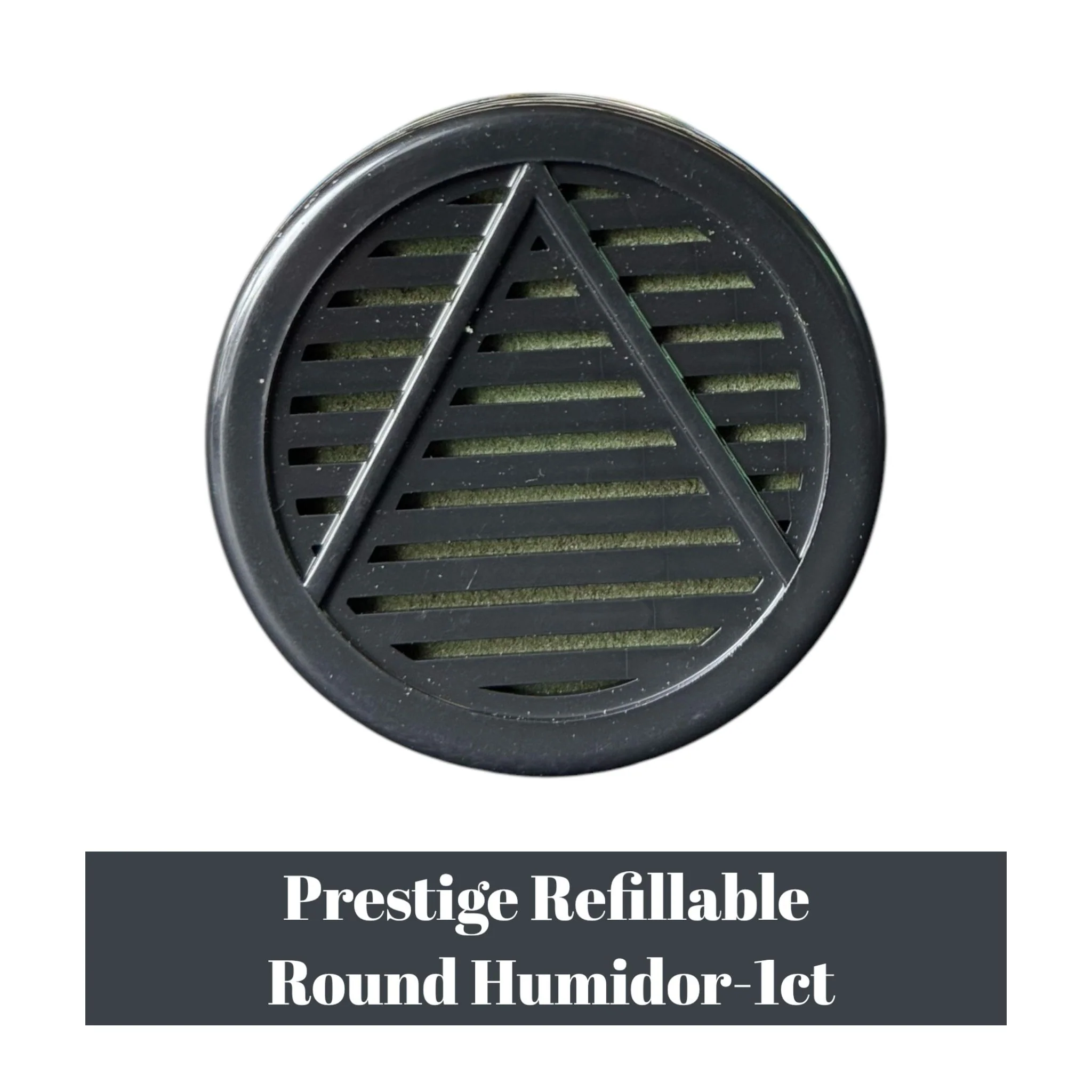 Prestige Refillable Round Humidor-1ct - Image 2