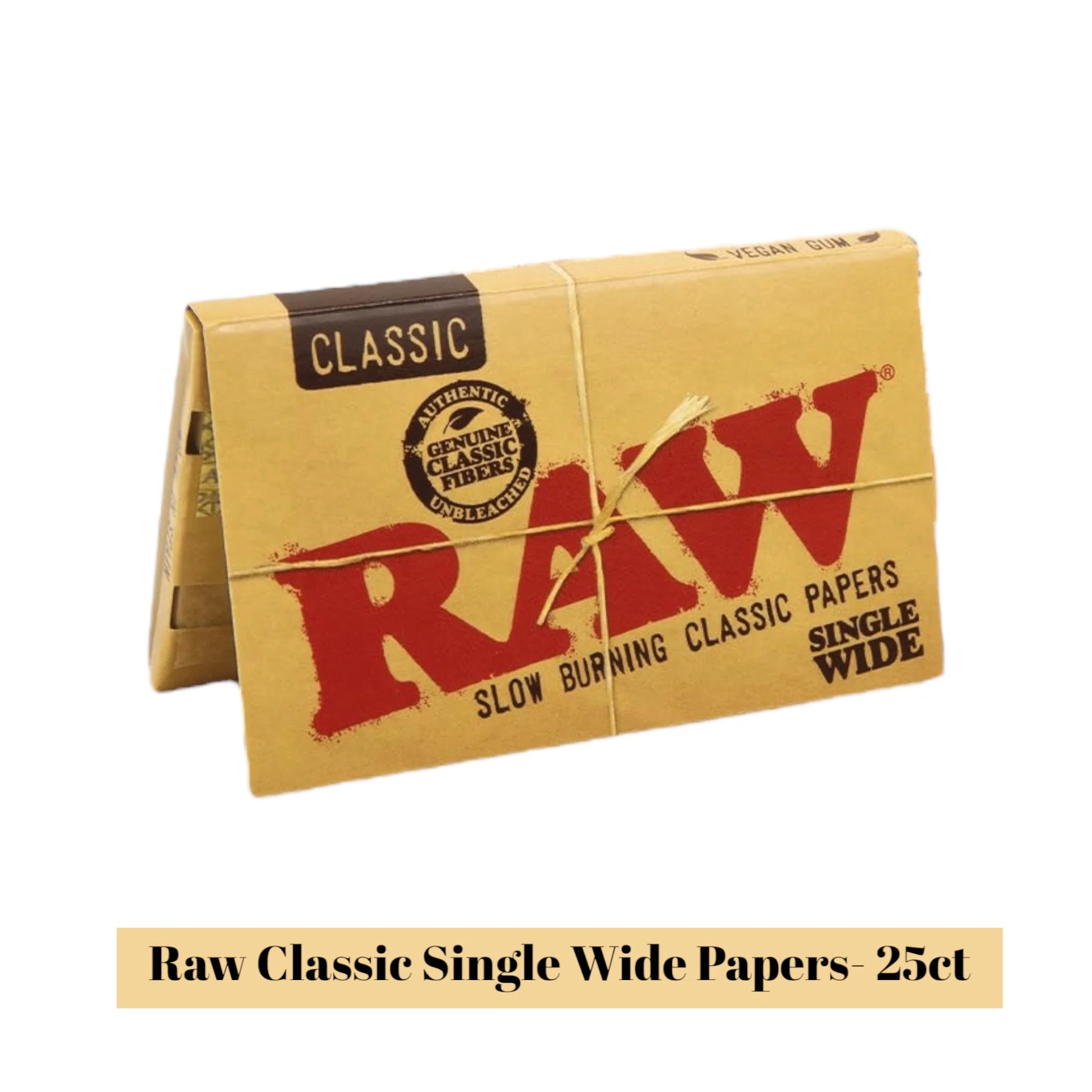 Raw Classic Single Wide Papers- 25ct - Image 2