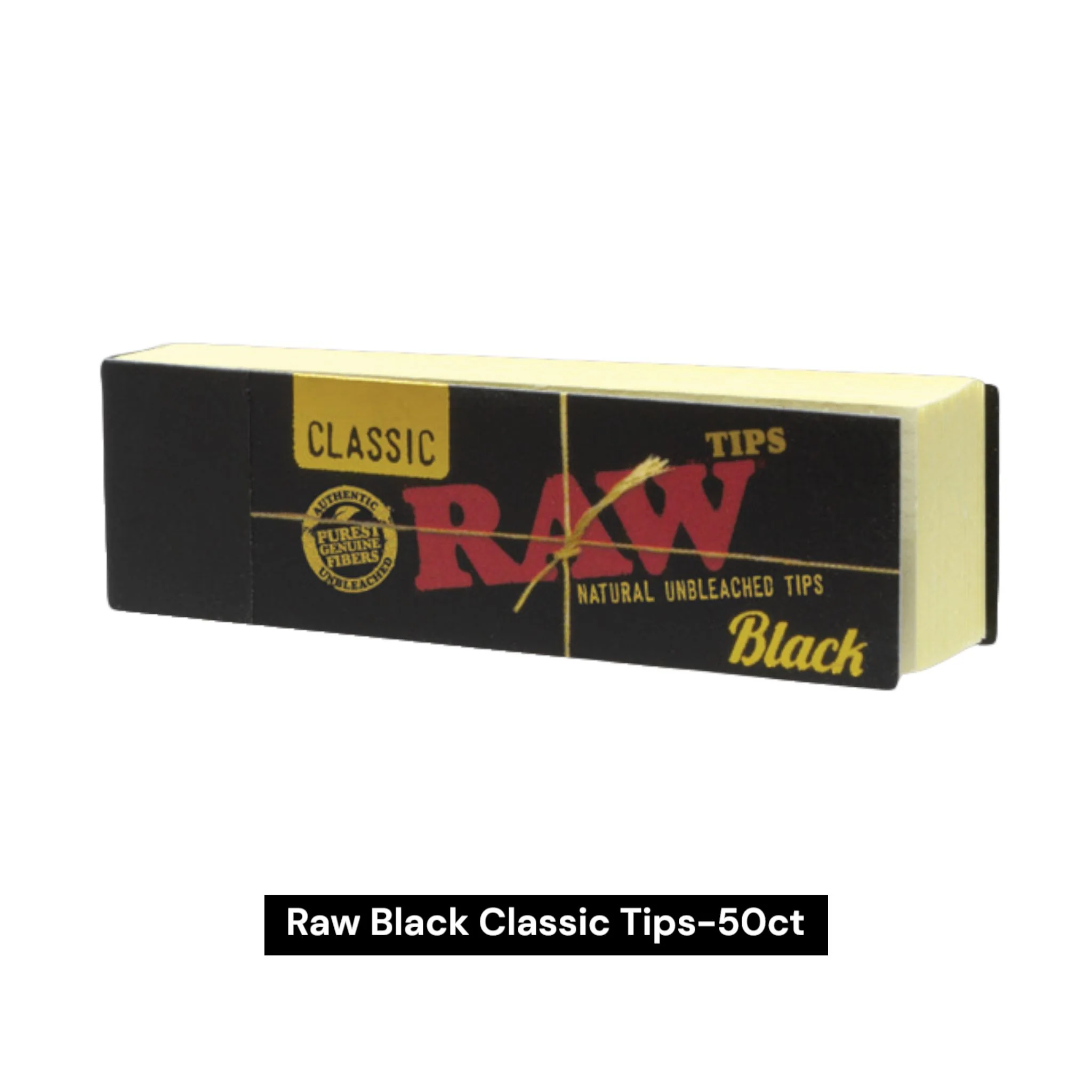 Raw Classic Tips Black-50ct - Image 2