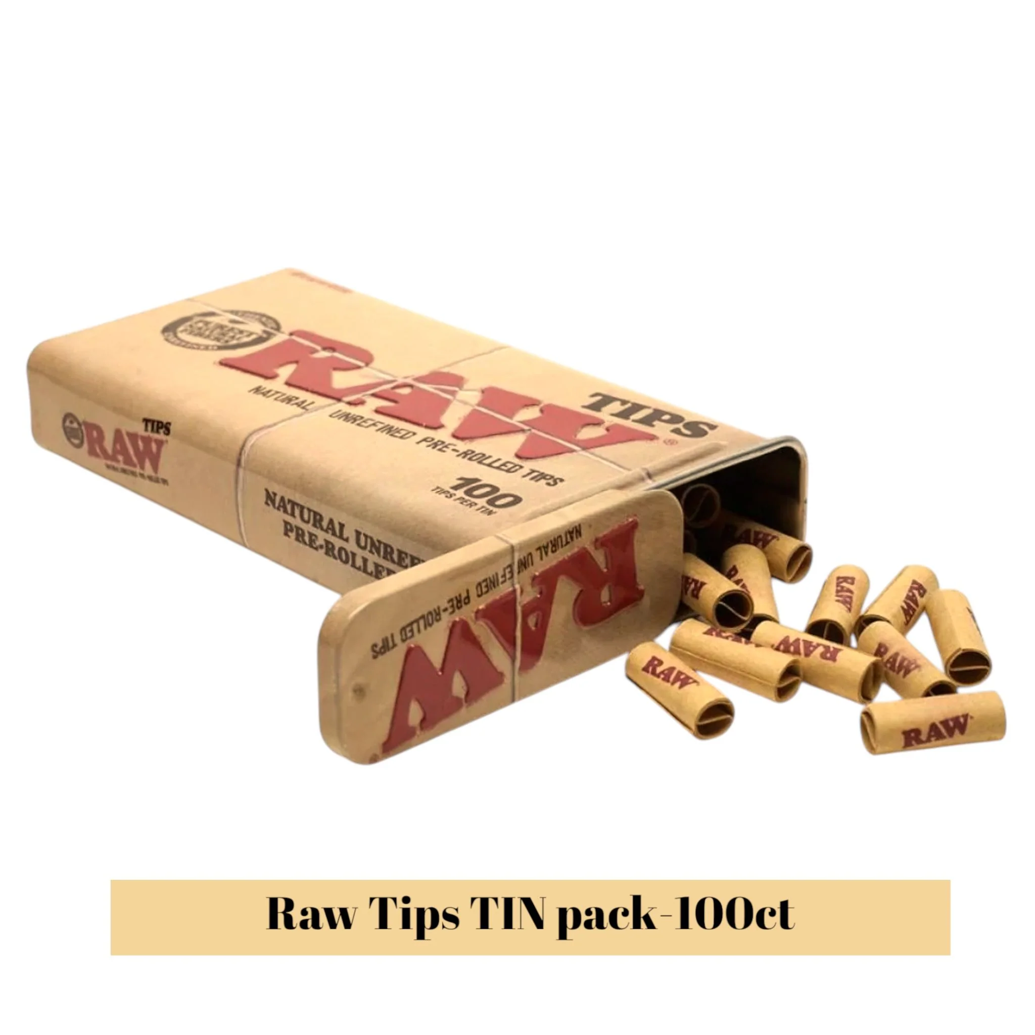 Raw Tips TIN pack-100ct - Image 2