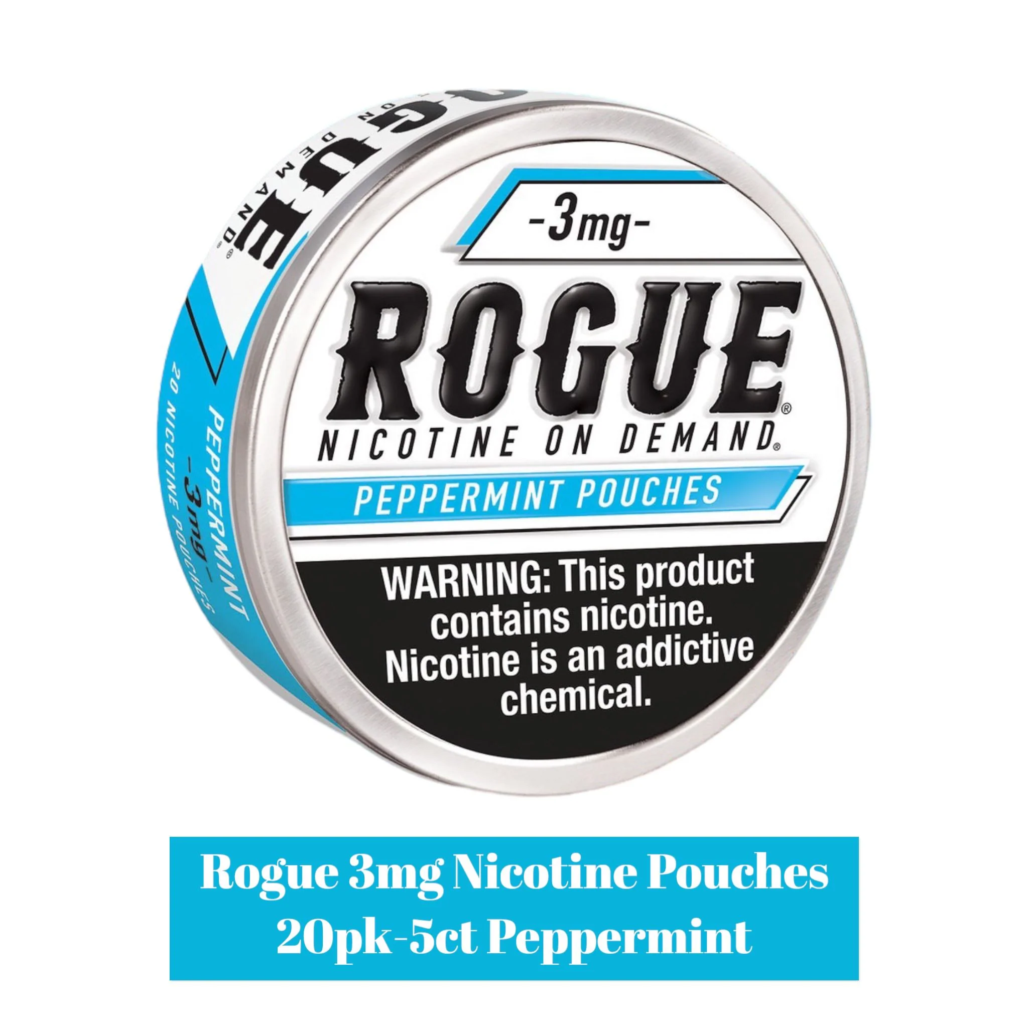 Rogue 3mg Nicotine Pouches 20pk- 5ct - Image 5
