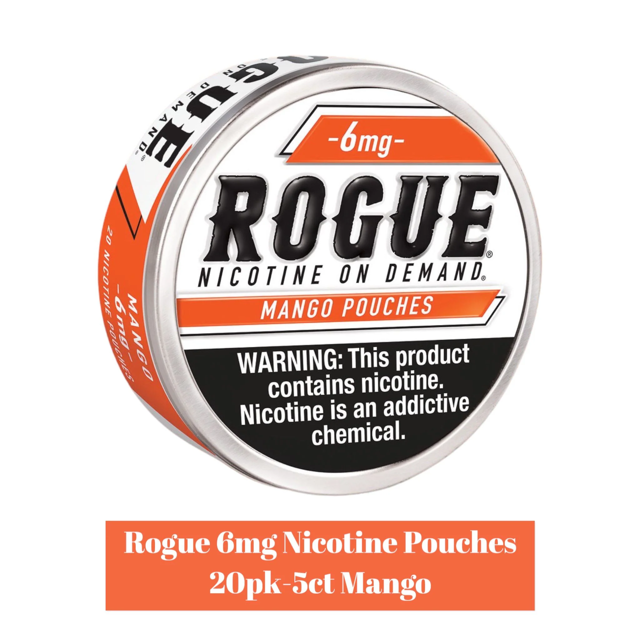 Rogue 6mg Nicotine Pouches 20pk- 5ct - Image 5