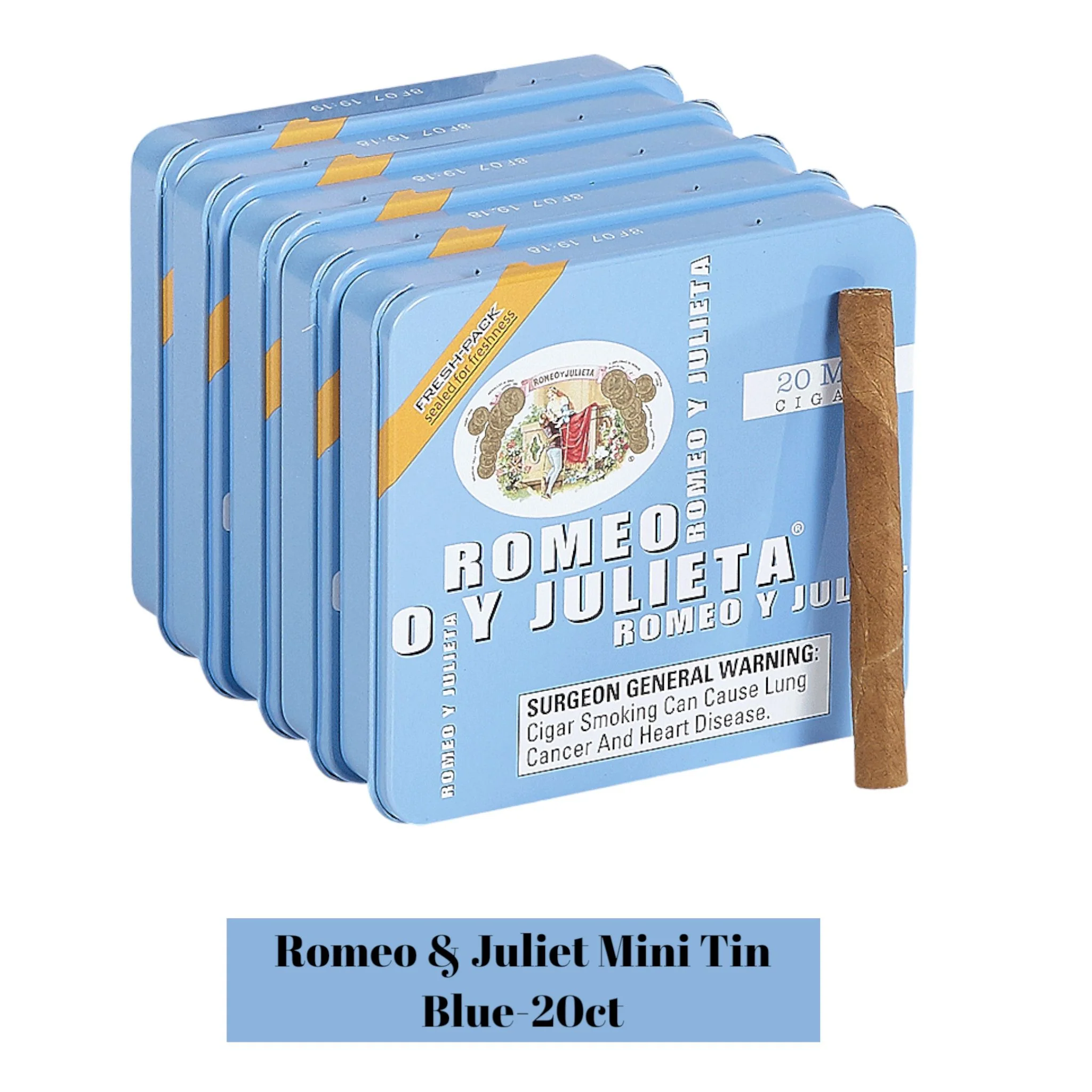 Romeo & Juliet Mini Tin -20ct - Image 4