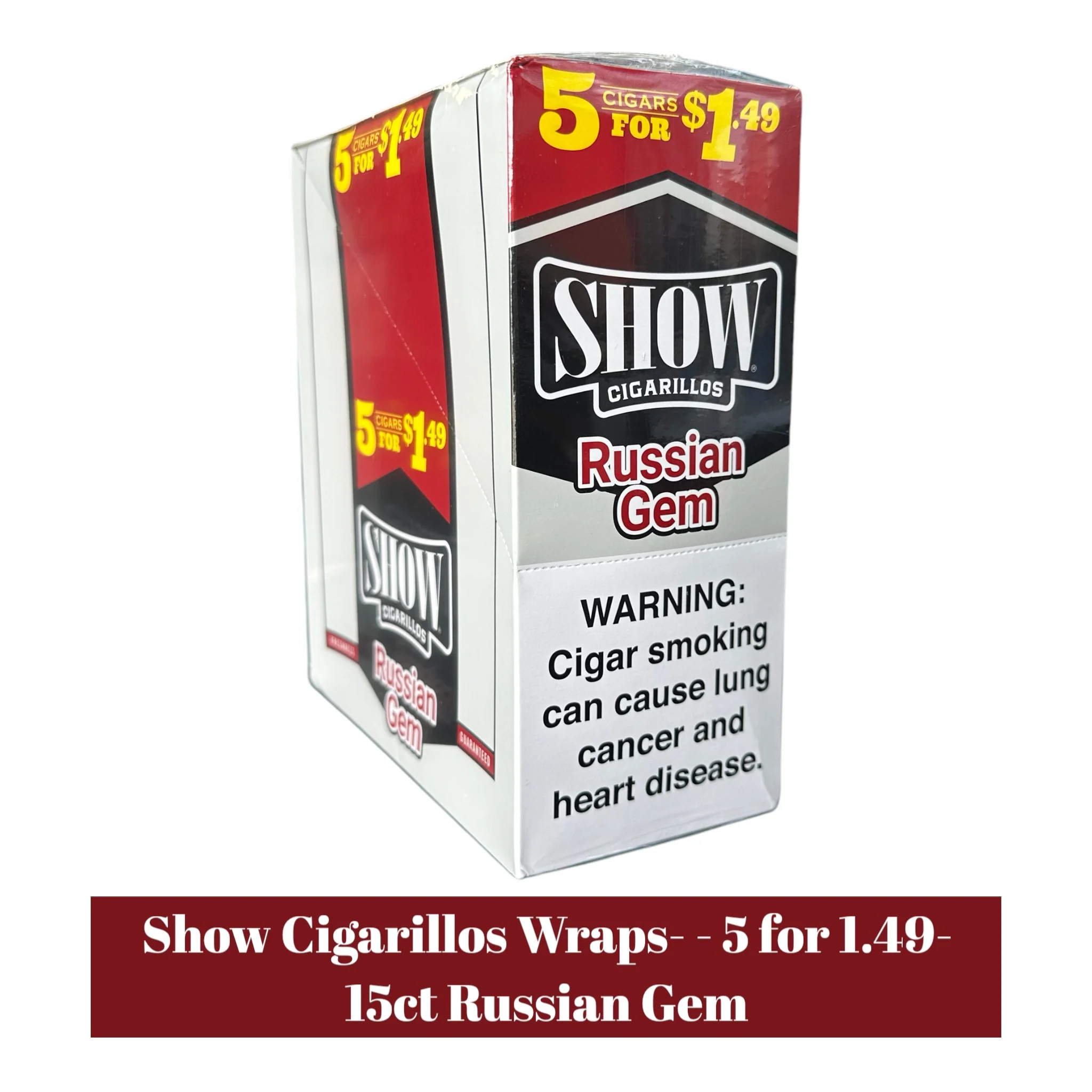 Show Cigarillos 5 for 1.49 - 15ct - Image 23