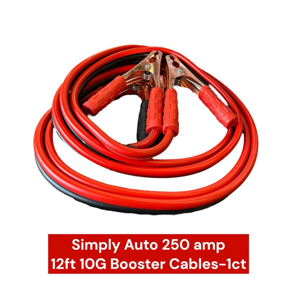 Simply Auto 250 amp 12ft 10G Booster Cables-1ct - Image 2