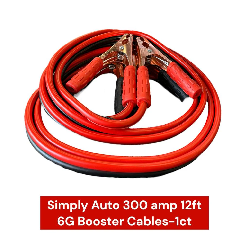 Simply Auto 300 amp 12ft 6G Booster Cables-1ct - Image 2
