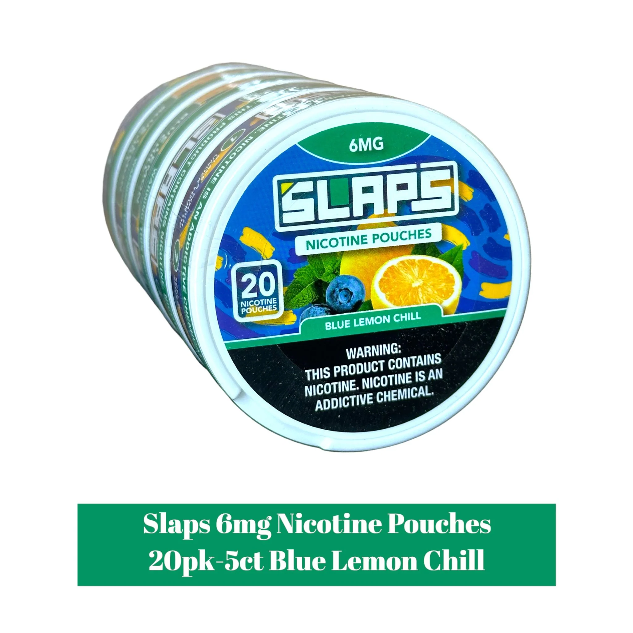 Slaps 6mg Nicotine Pouches - 20ct -5pk - Image 4