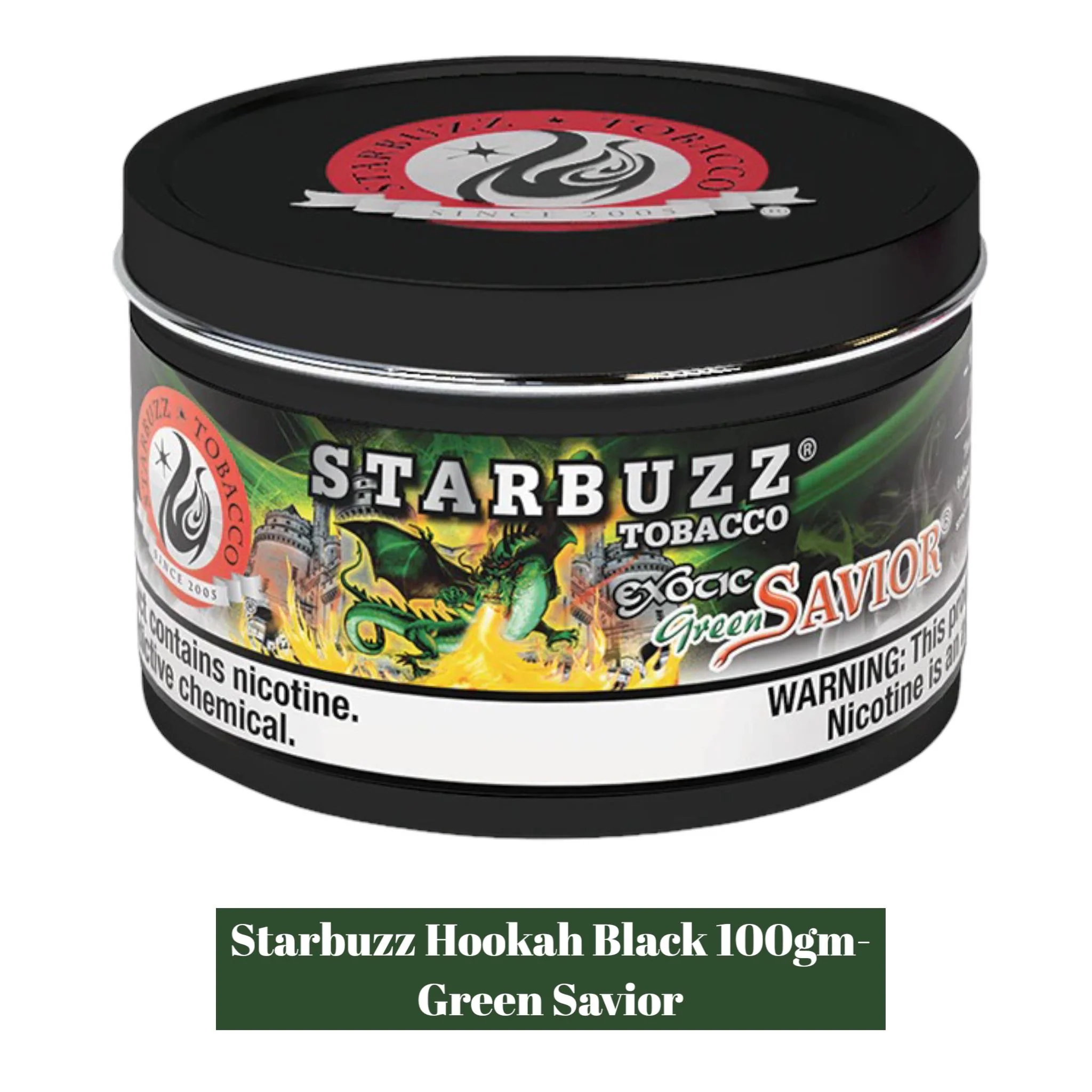 StarBuzz 100g Can Black-1ct - Image 2